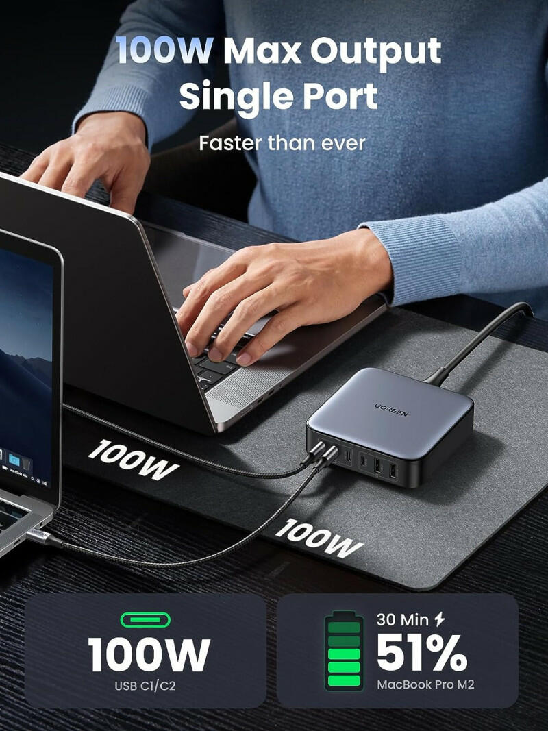 Ugreen Nexode 200W USB C Desktop Charger image 2
