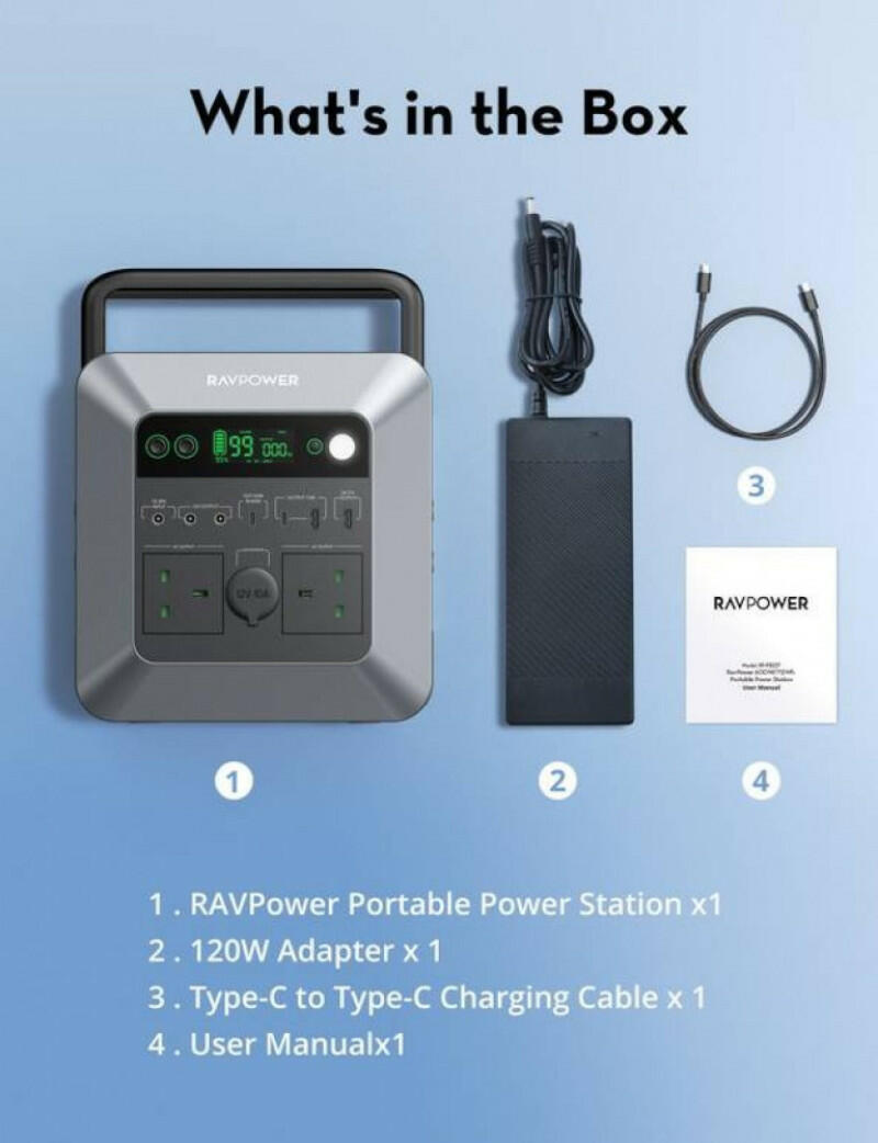 RAVPower 600W Power station 192500mAh image 1