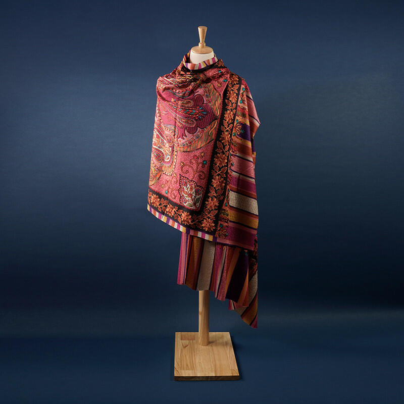Kashmiri shawl pashmina machine knitting image 0
