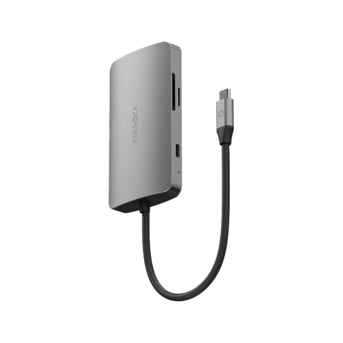 Energea AluHub HD Pro 2 8 in 1 Aluminum Alloy USB-C Hub - Gunmetal image 2