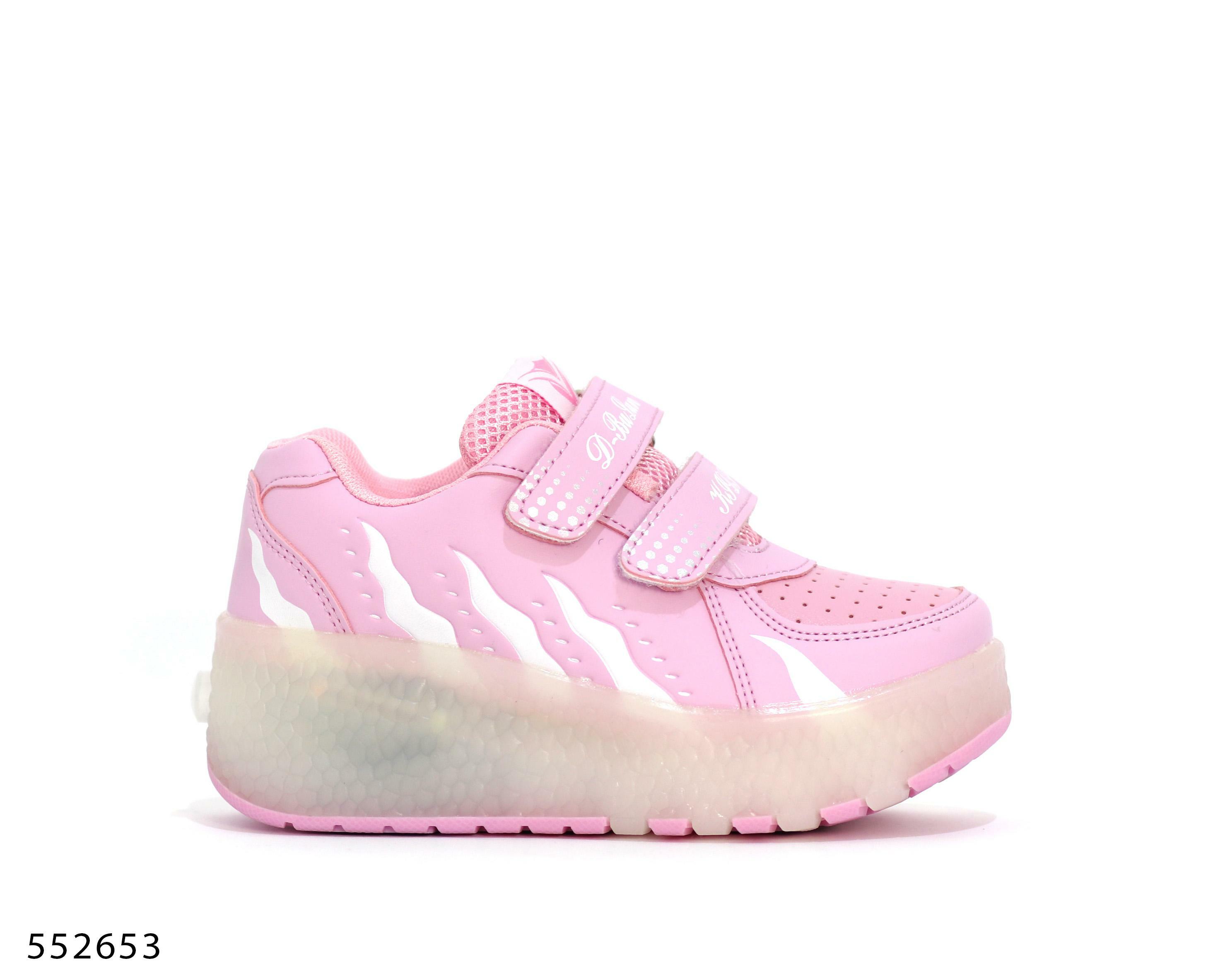 حذاء رياضي بناتي LED Shoes - Pink - 34 image 0