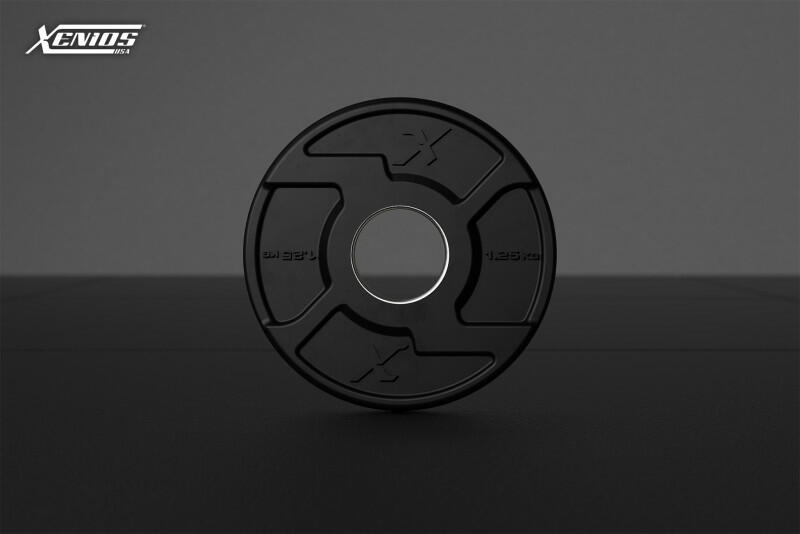 THE ESSENTIALS - Black Rubber X-Grips Olympic Plate/pair image 2