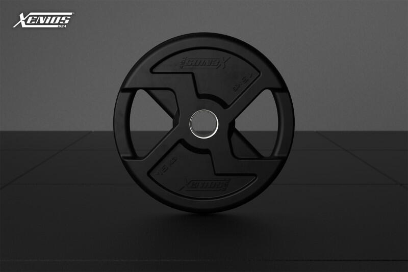 THE ESSENTIALS - Black Rubber X-Grips Olympic Plate/pair image 6