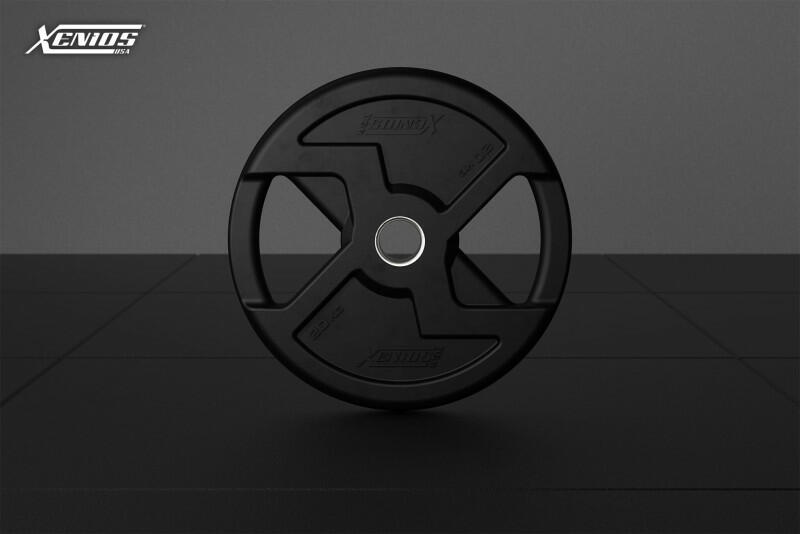 THE ESSENTIALS - Black Rubber X-Grips Olympic Plate/pair image 7