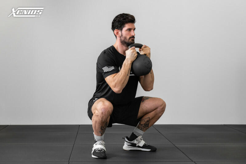Rubberized Black Cast Iron Kettlebell image 1