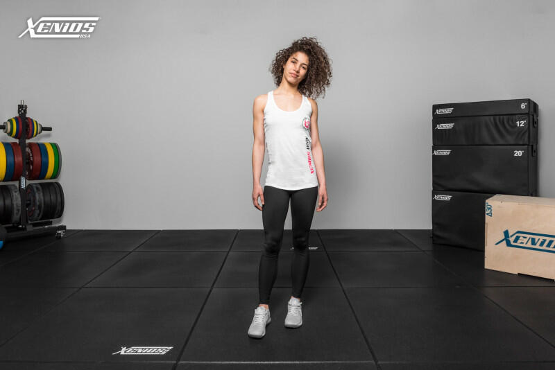 Woman Tank - Xenios Usa - Vertical White/Fushia- Black - M image 3