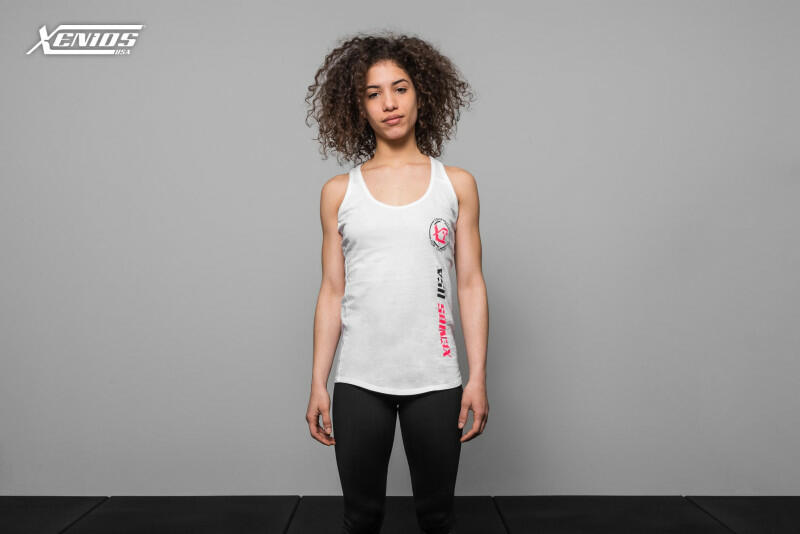 Woman Tank - Xenios Usa - Vertical White/Fushia- Black - M image 4