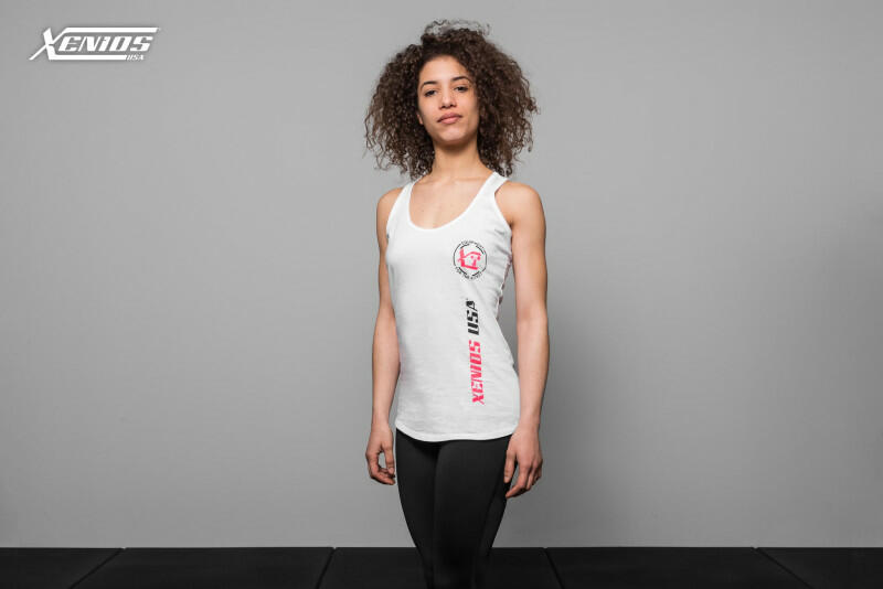 Woman Tank - Xenios Usa - Vertical White/Fushia- Black - M image 5