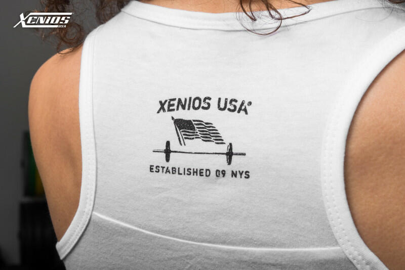 Woman Tank - Xenios Usa - Vertical White/Fushia- Black - M image 9