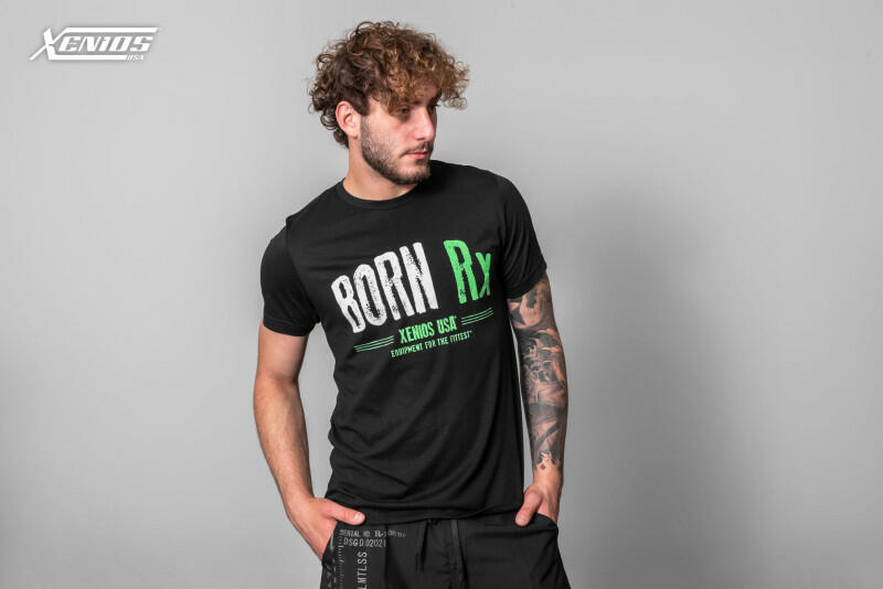 Man Tees -Xenios Usa - Born Rx - Black/Green-White, XL image 2