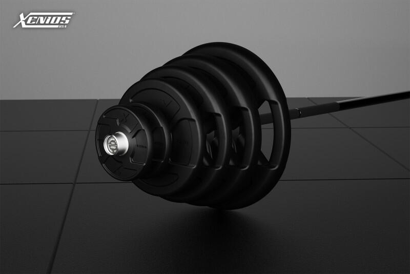 THE ESSENTIALS - Black Rubber X-Grips Olympic Plate/pair image 1