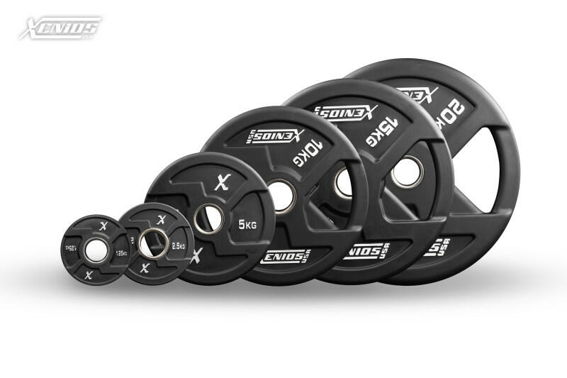 THE ESSENTIALS - Black Rubber X-Grips Olympic Plate/pair image 0