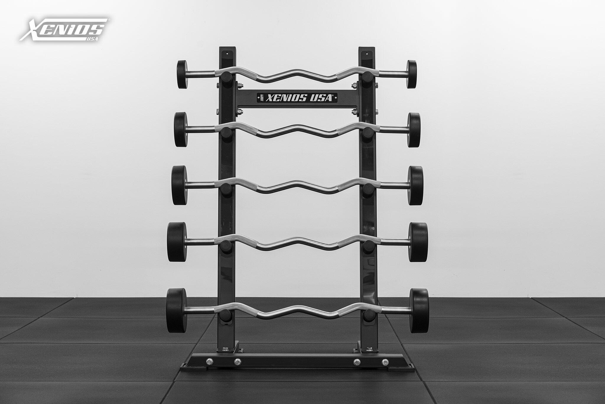 Black PU X-GRIPS EZ Barbell Set (10kg-30kg Pre loaded + Storage Rack)  image 0