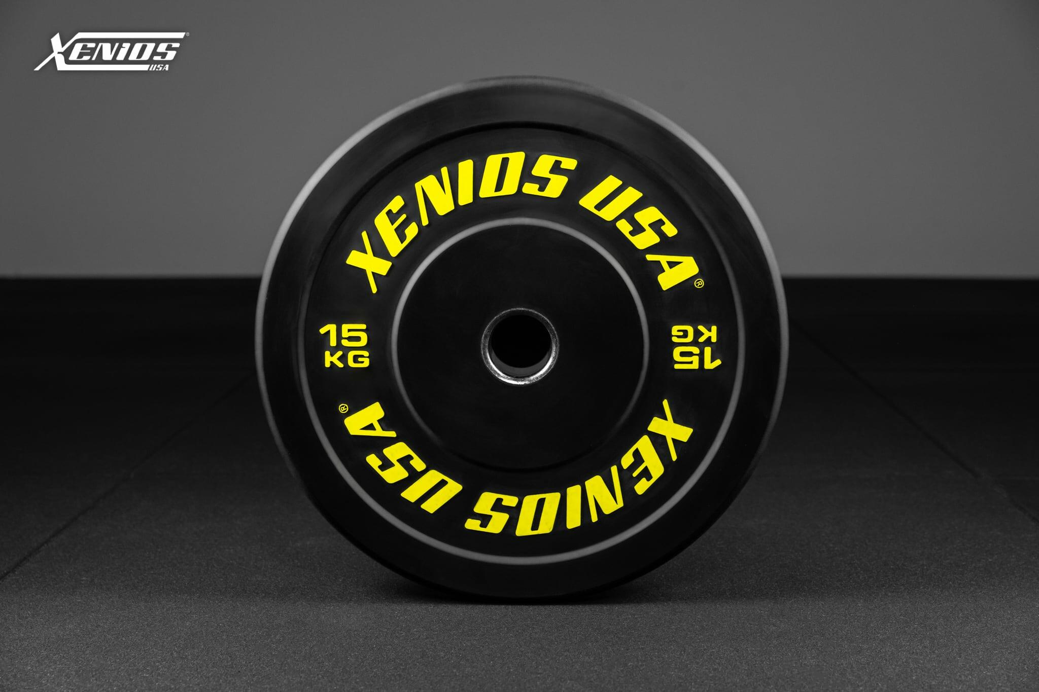 THE ESSENTIAL- Blk Rubber Training Bumper Plate _15kg/pair image 0