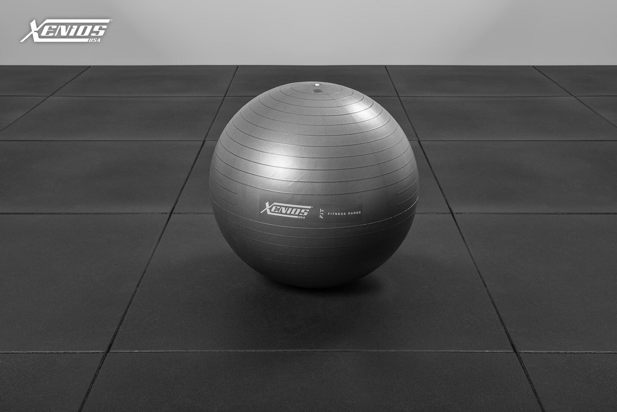 FITNESS RANGE - 25,5" Dark Grey Gym Ball with Slow deflation - (65 cm.) image 1