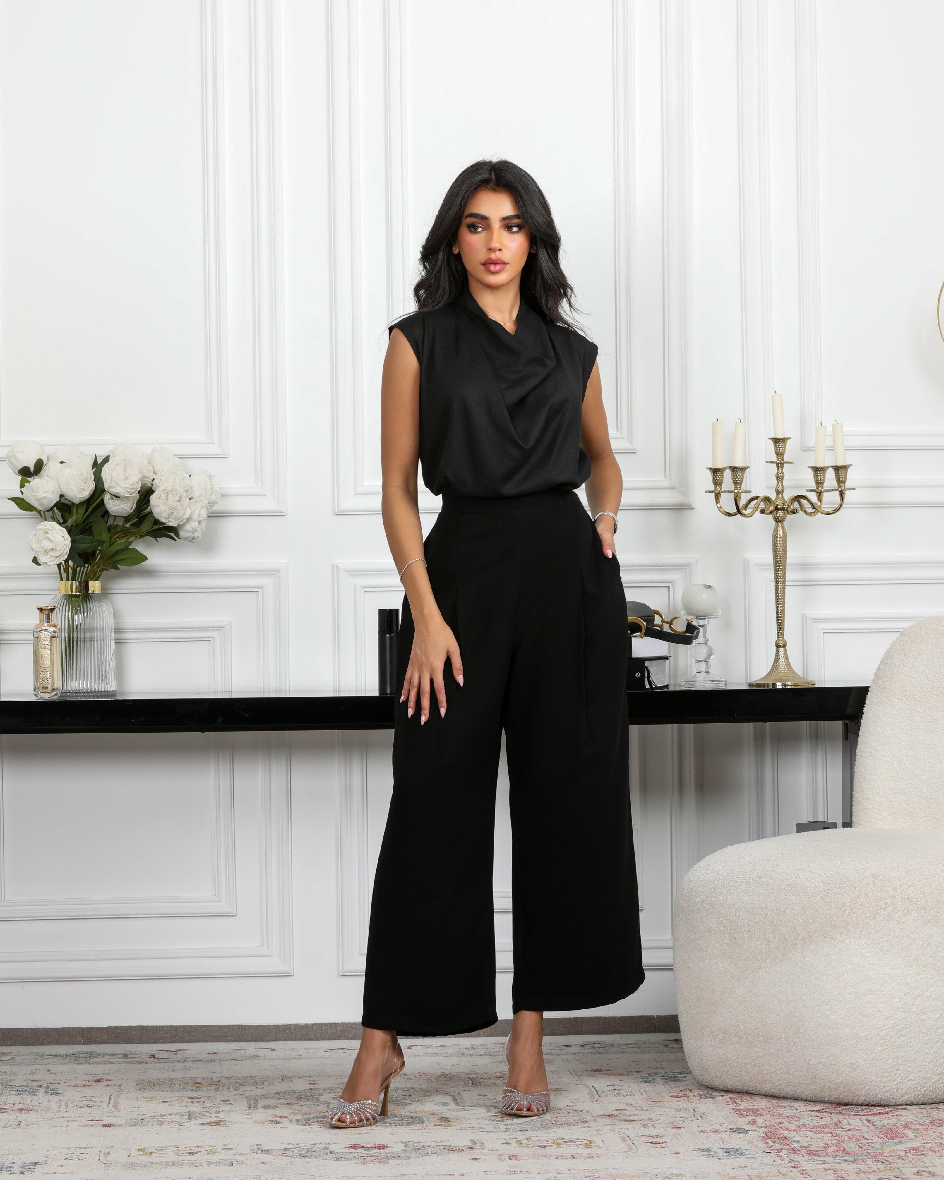 black linen blouse image 1