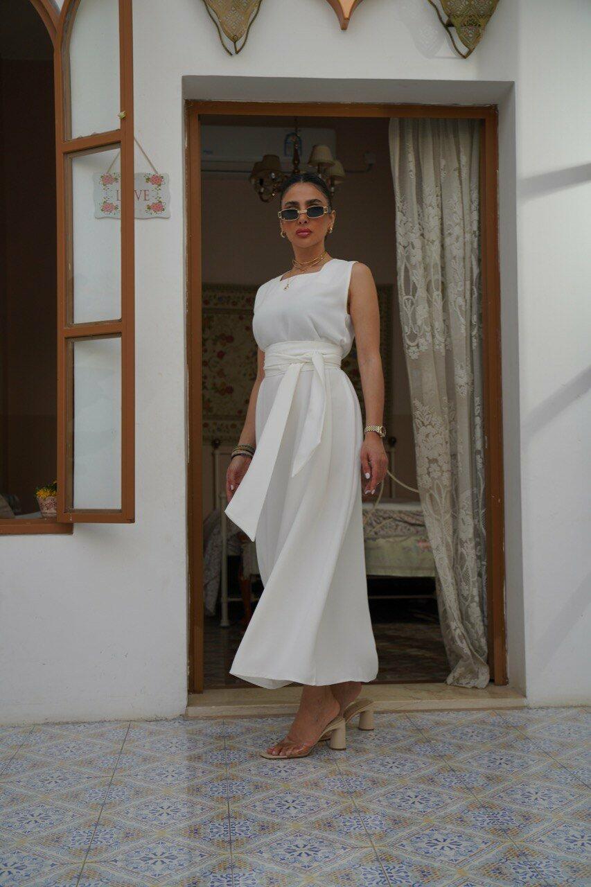 Off-white crepe dress  image 3