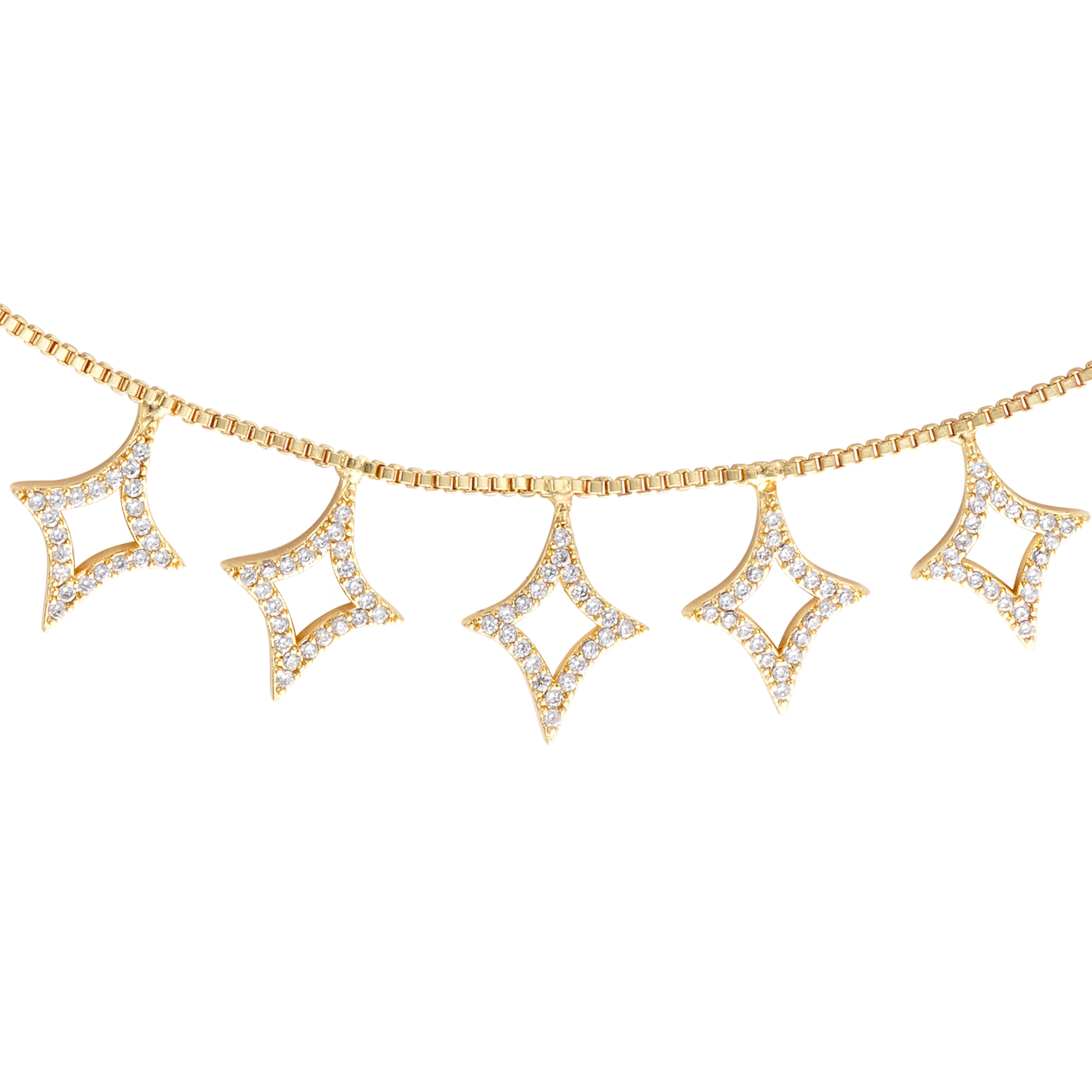 عقد تشوكر - ذهبي ابيض - 0 image 1