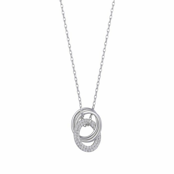 925K Silver Round Necklace image 0