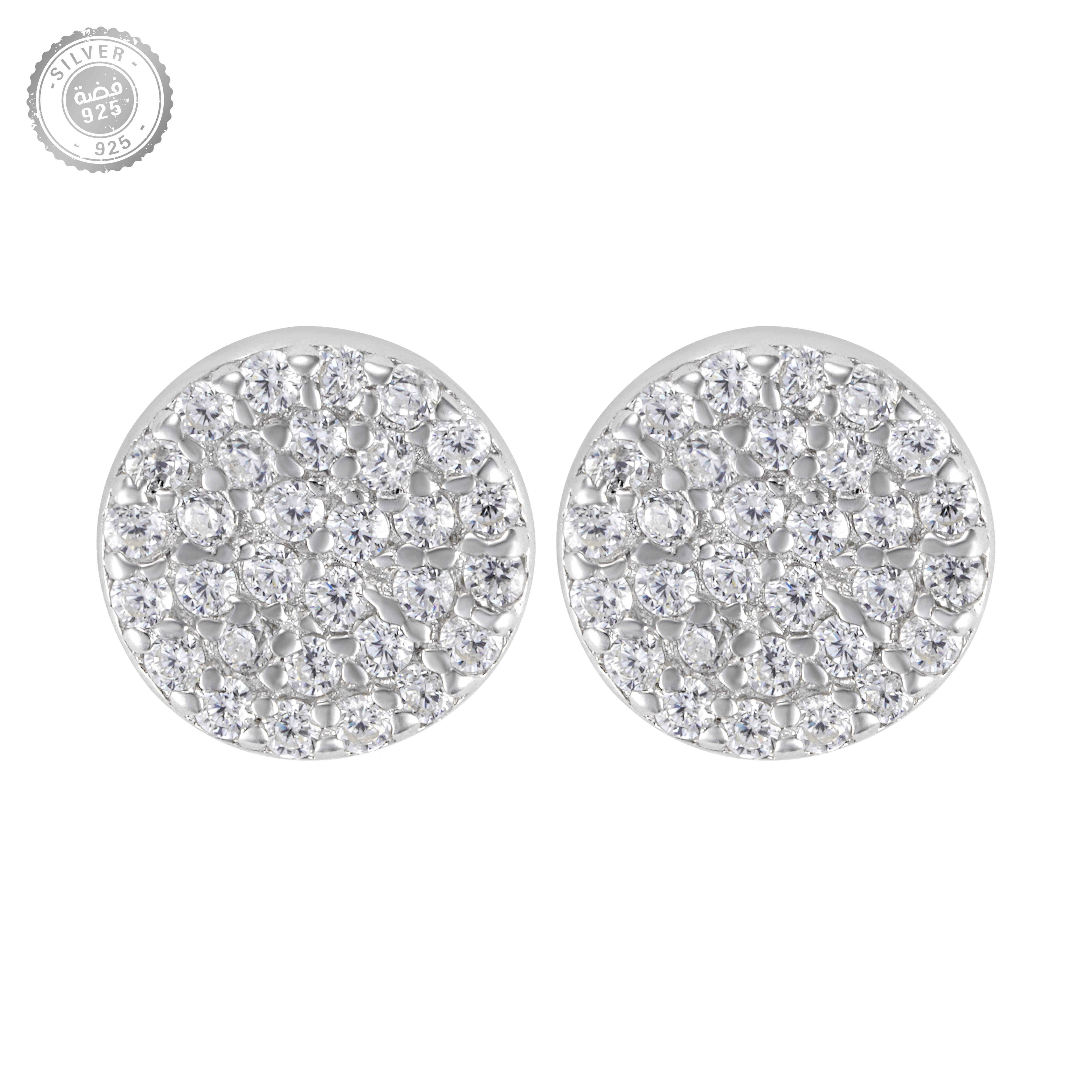 حلق دائري بفصوص زركونية image 0