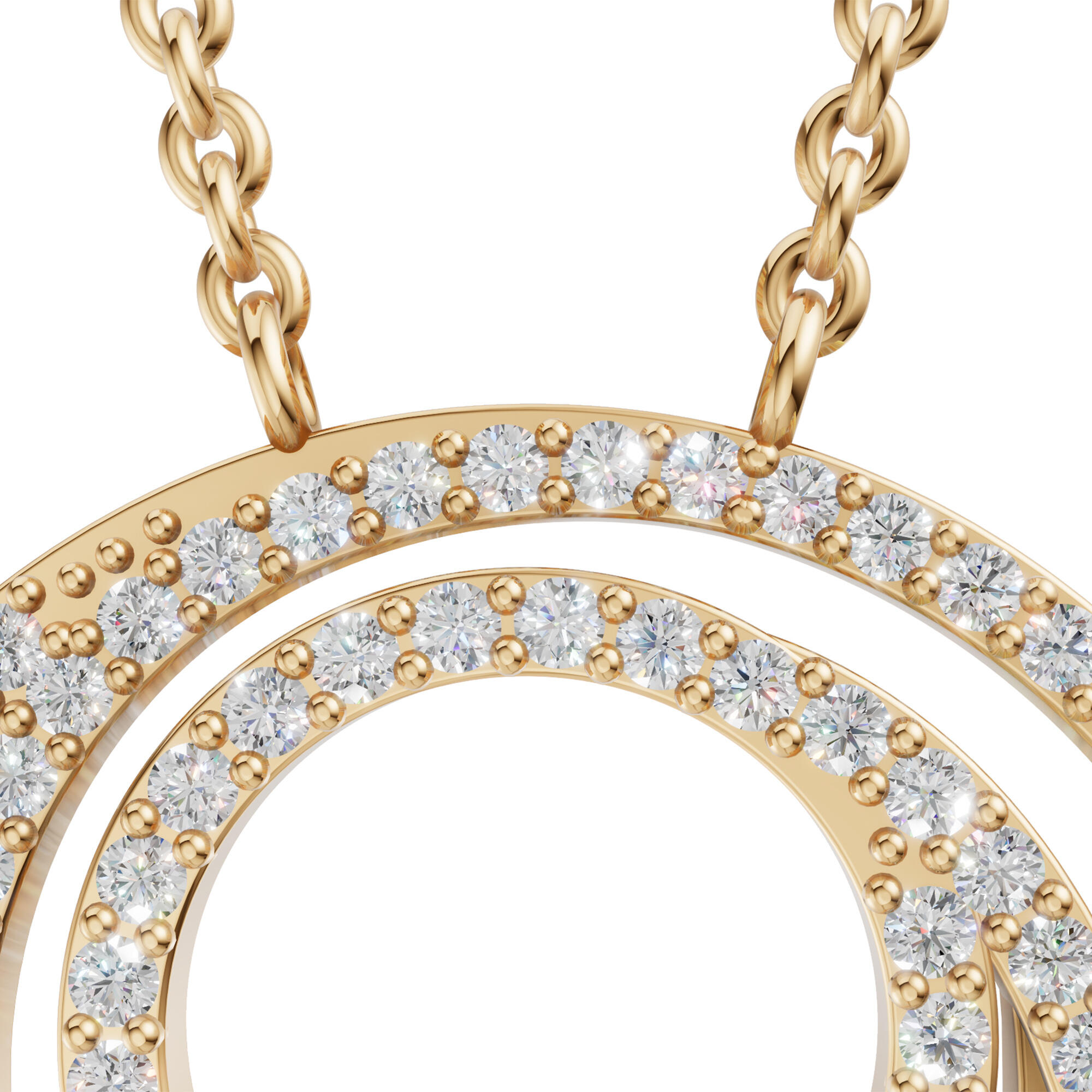 عقد - ذهبي ابيض - 0 image 3