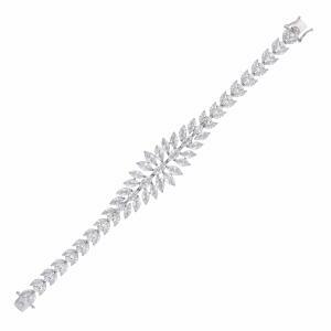925K Silver Marquise Necklace Set image 2