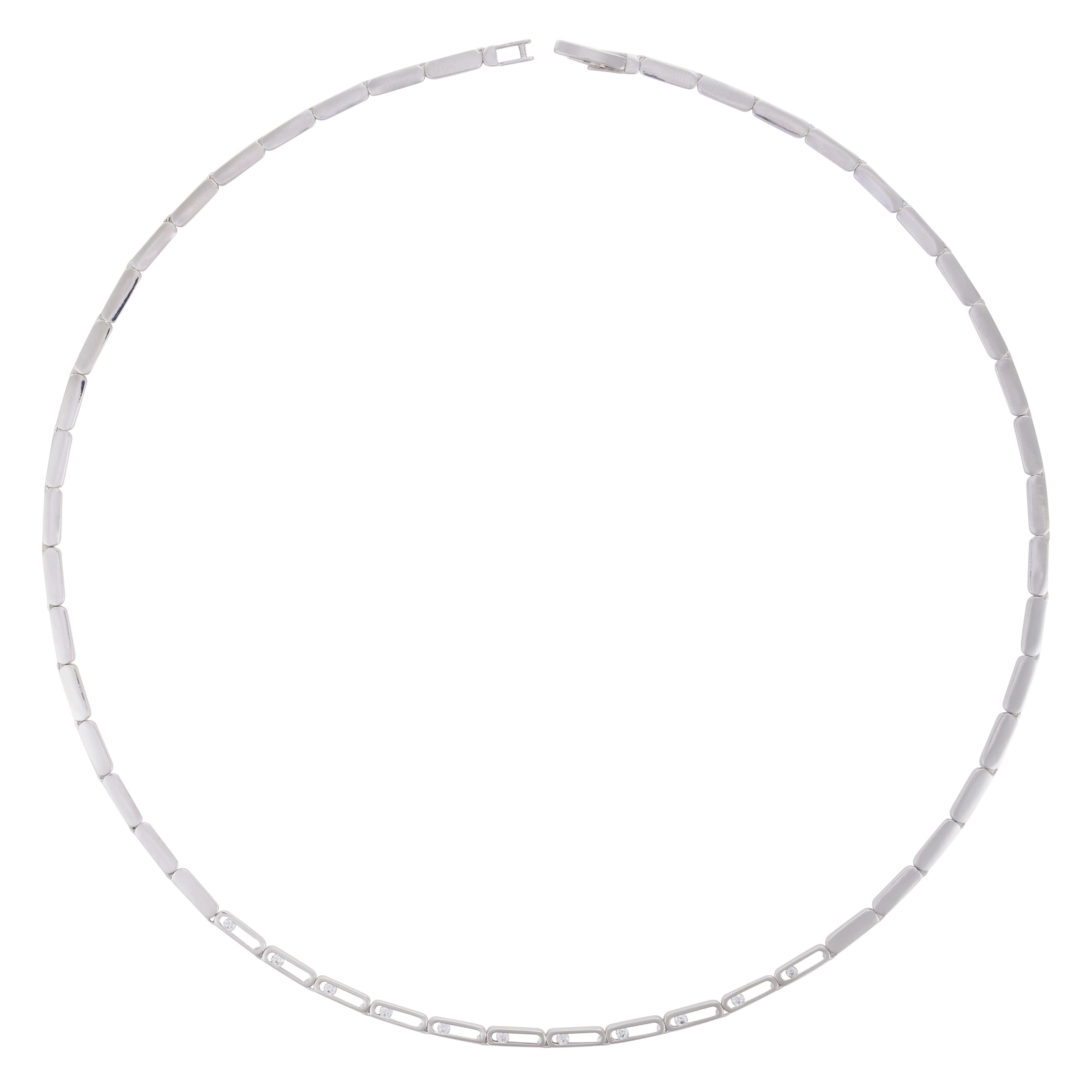 عقد - فضي ابيض - 0 image 0