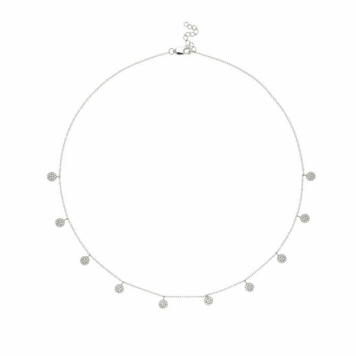 عقد - فضي ابيض - 0 image 0