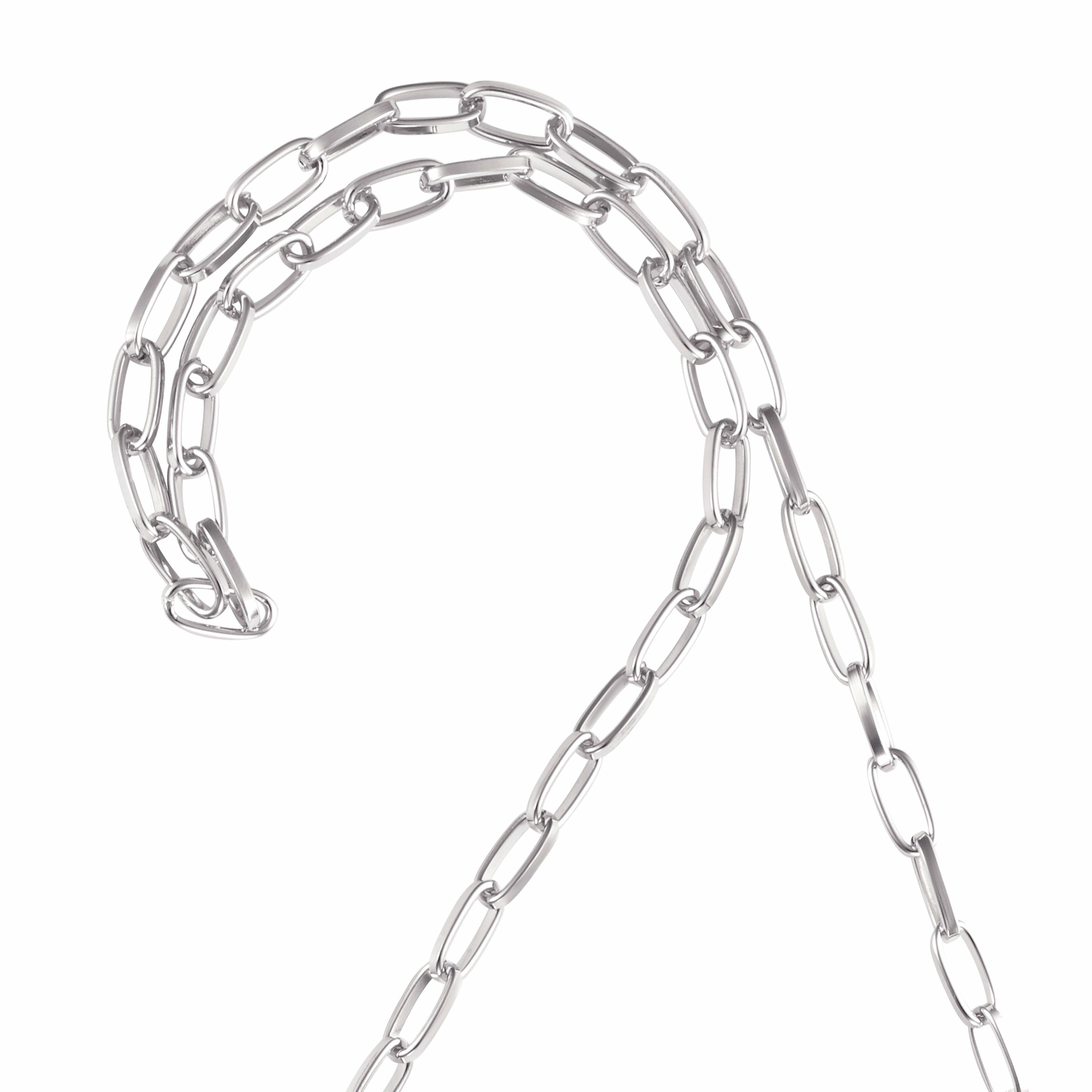 عقد طويل فضي image 2