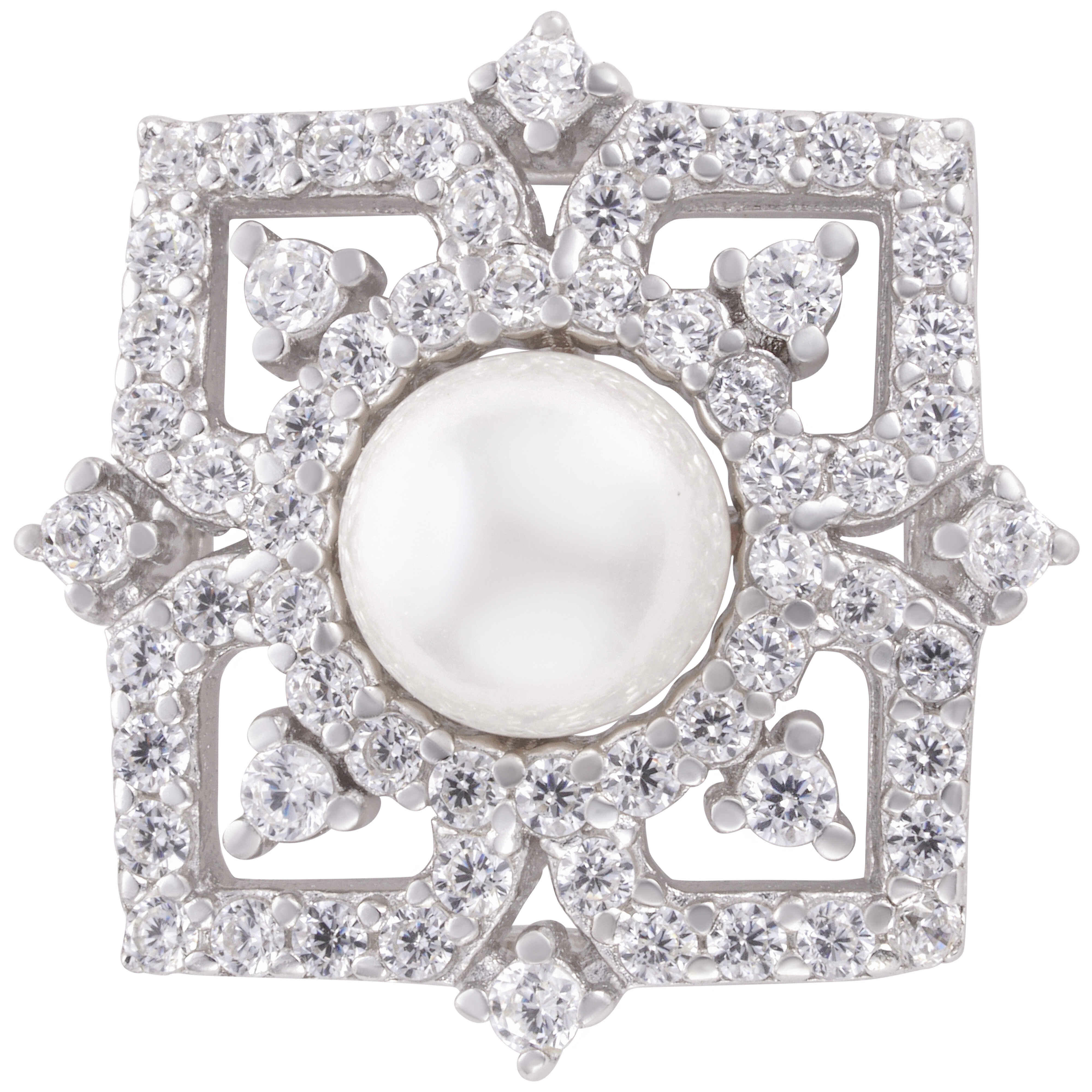 أقراط فضة مربعة image 1