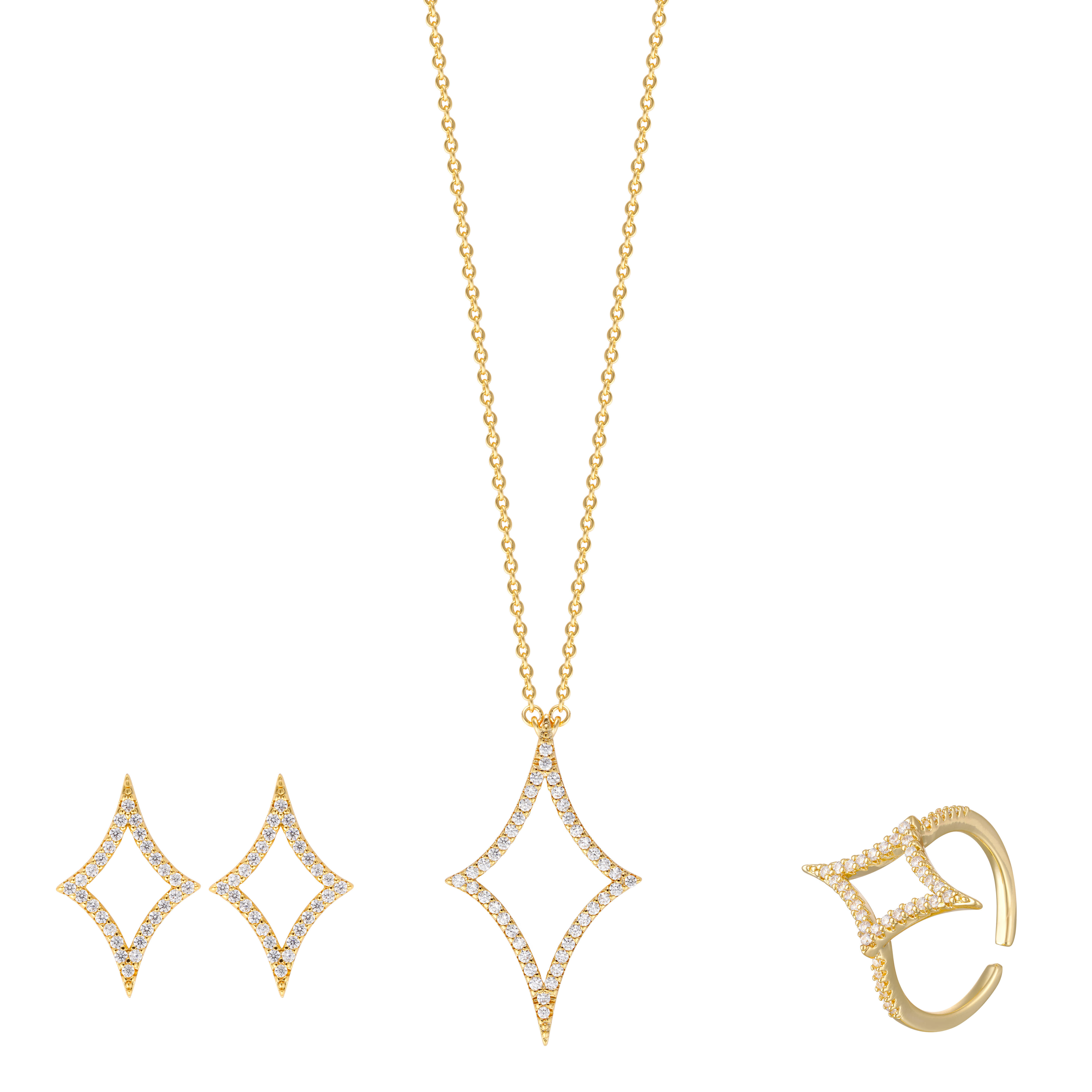 طقم أ - ذهبي ابيض - 0 image 0