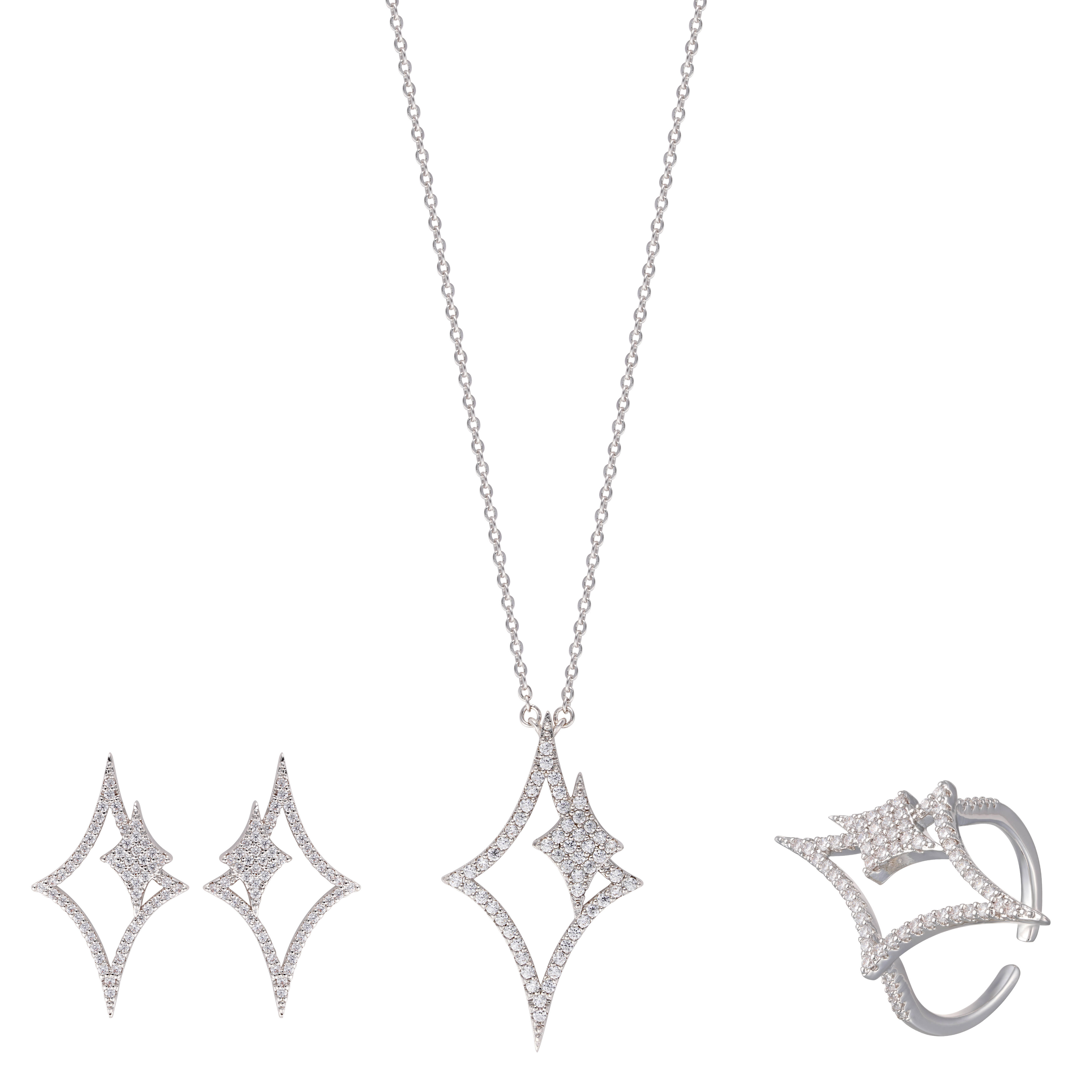 طقم أ - فضي ابيض - 0 image 0