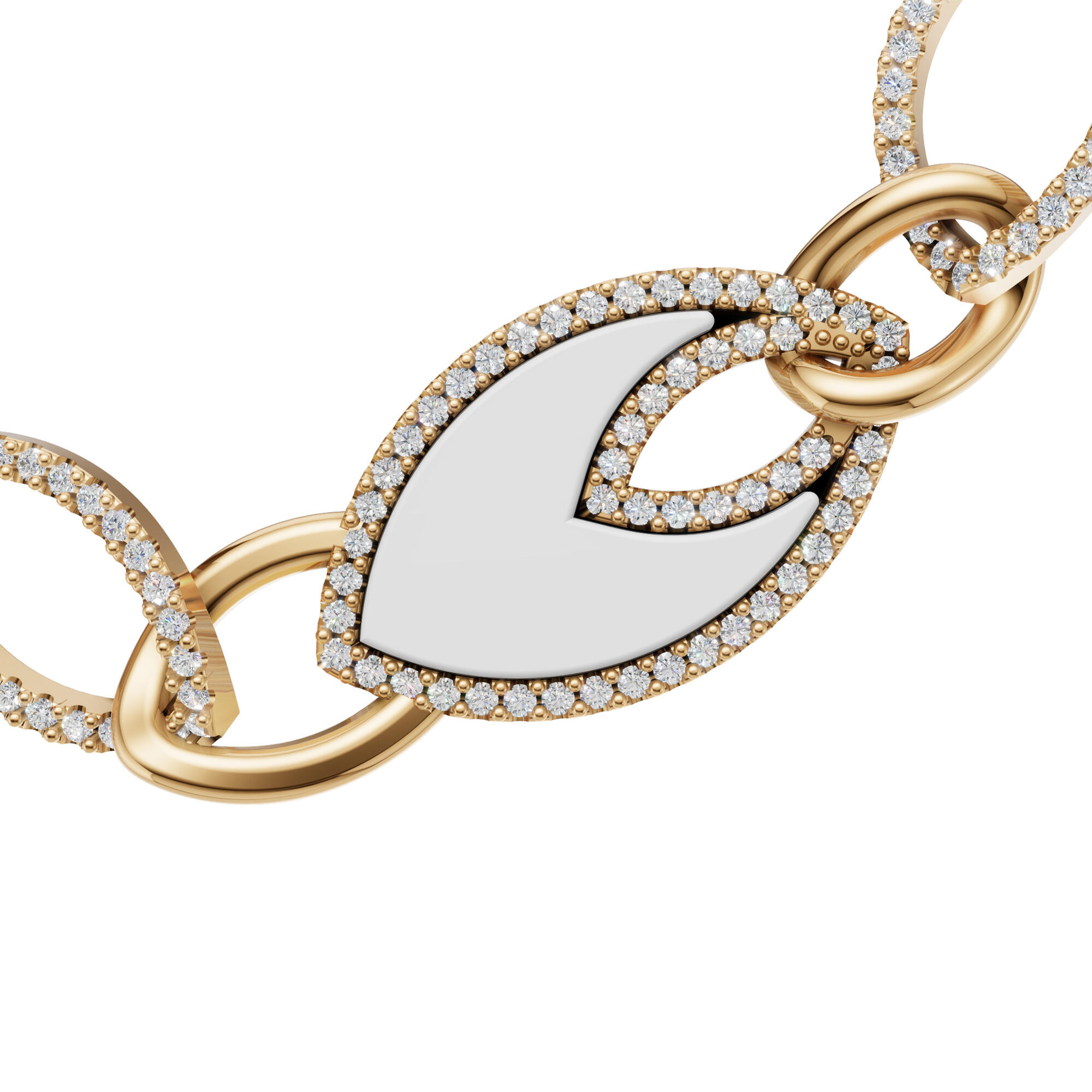 اسوارة - اوف وايت ذهبي - 0 image 2