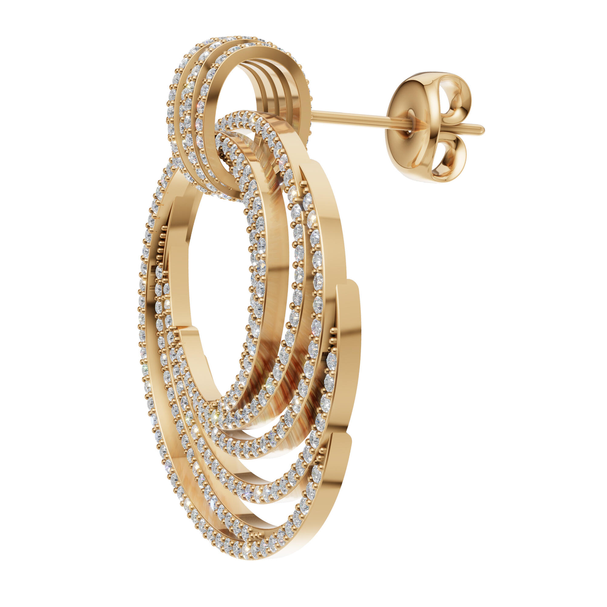 حلق - ذهبي ابيض - 0 image 3