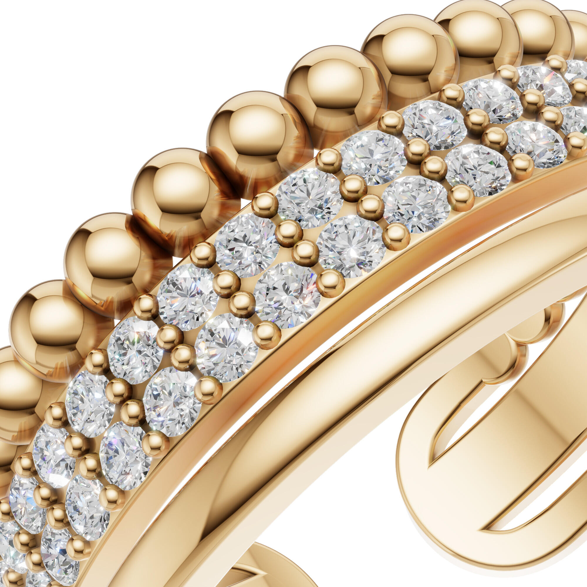 خاتم ذهبي مرصع image 1