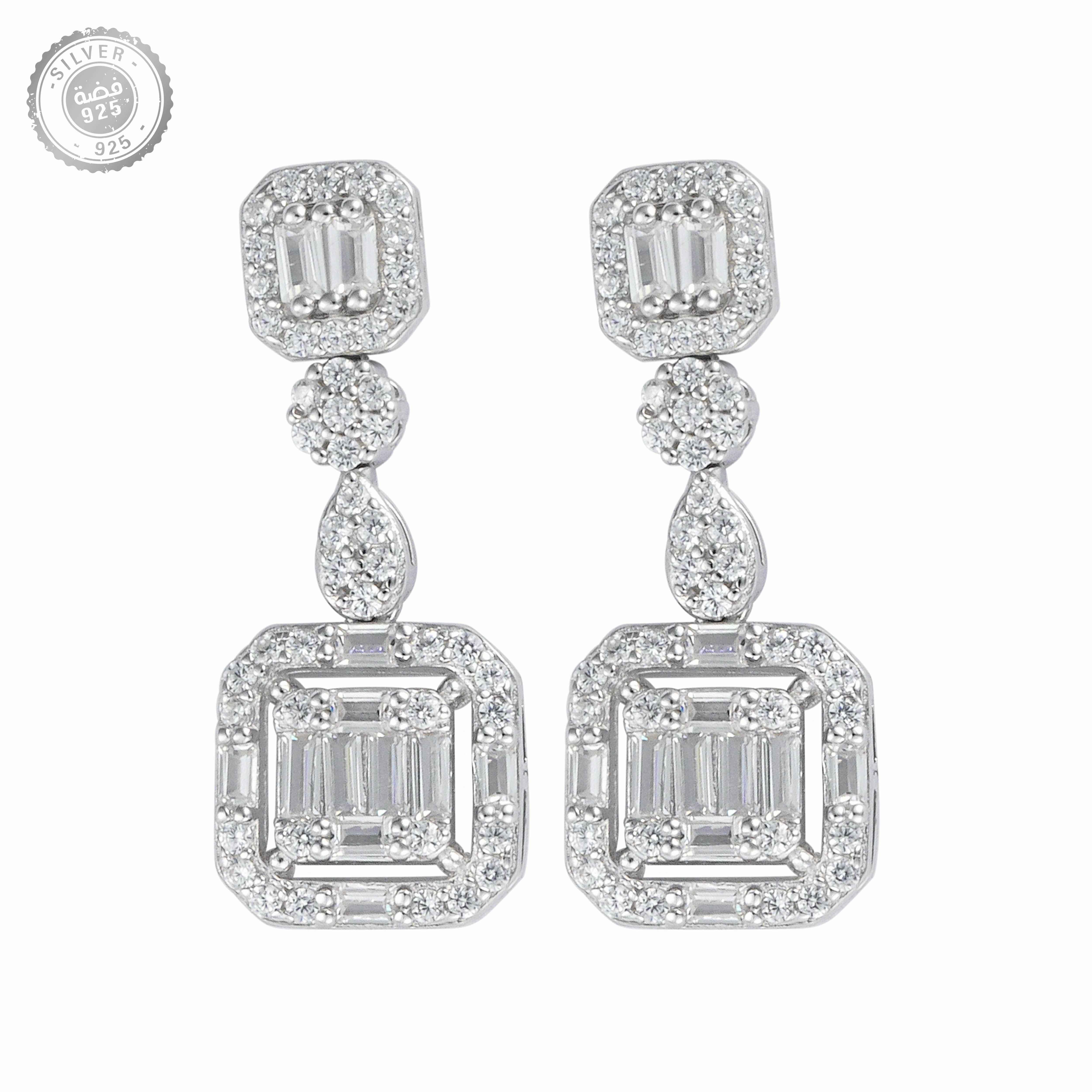 925K Silver Radiant Earrings  image 0