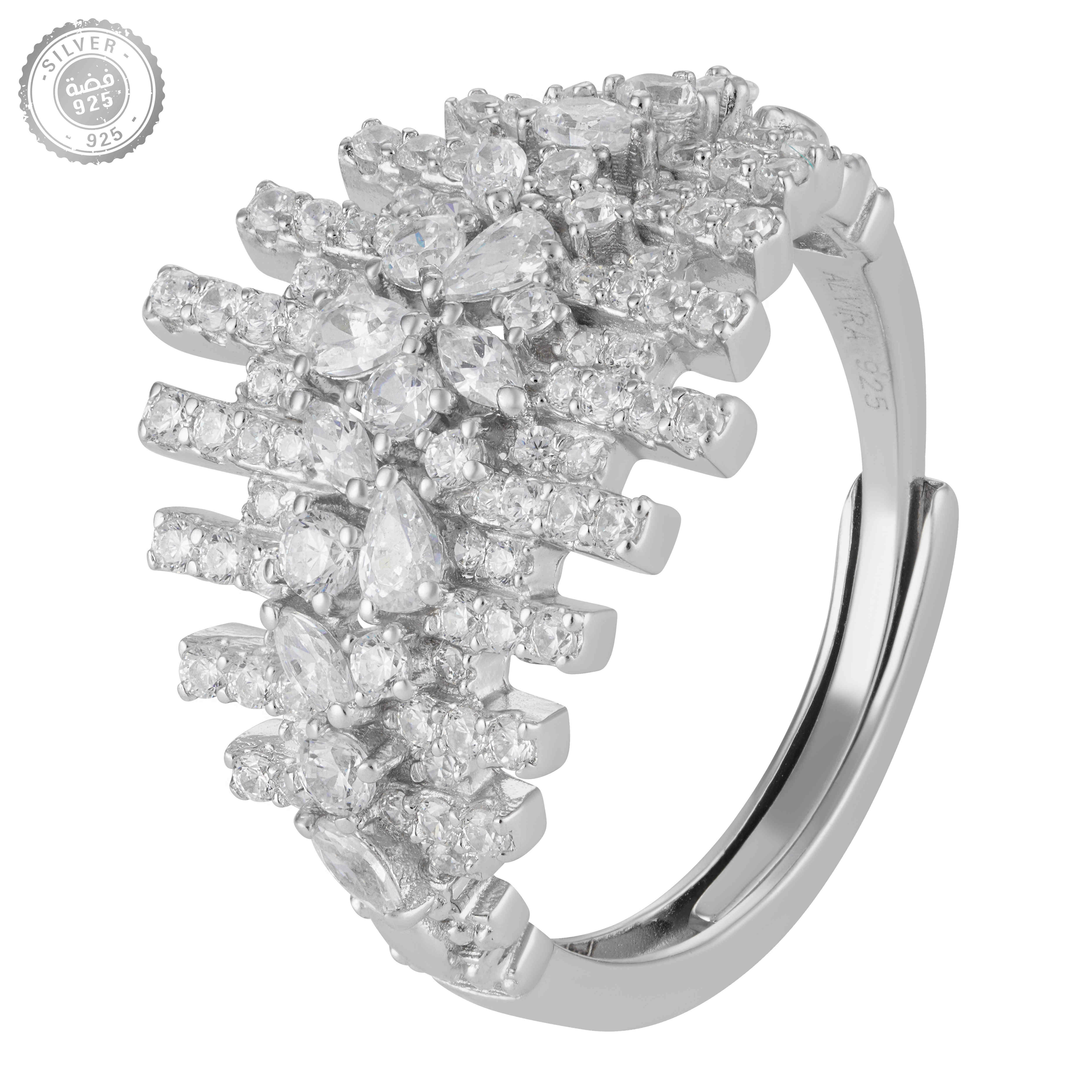 خاتم - فضي ابيض - 0 image 0