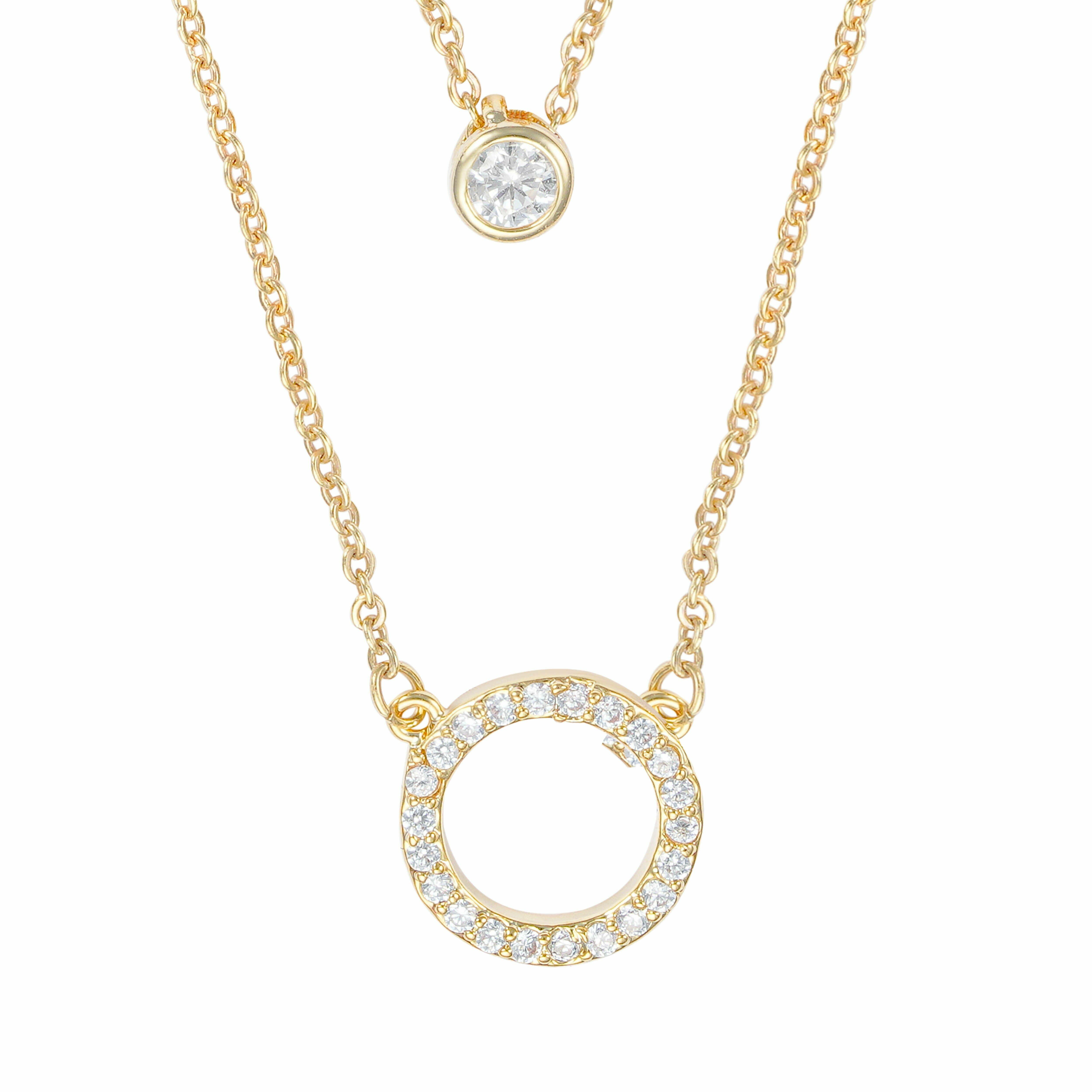 Gold Toned Sunrise Necklace  image 1