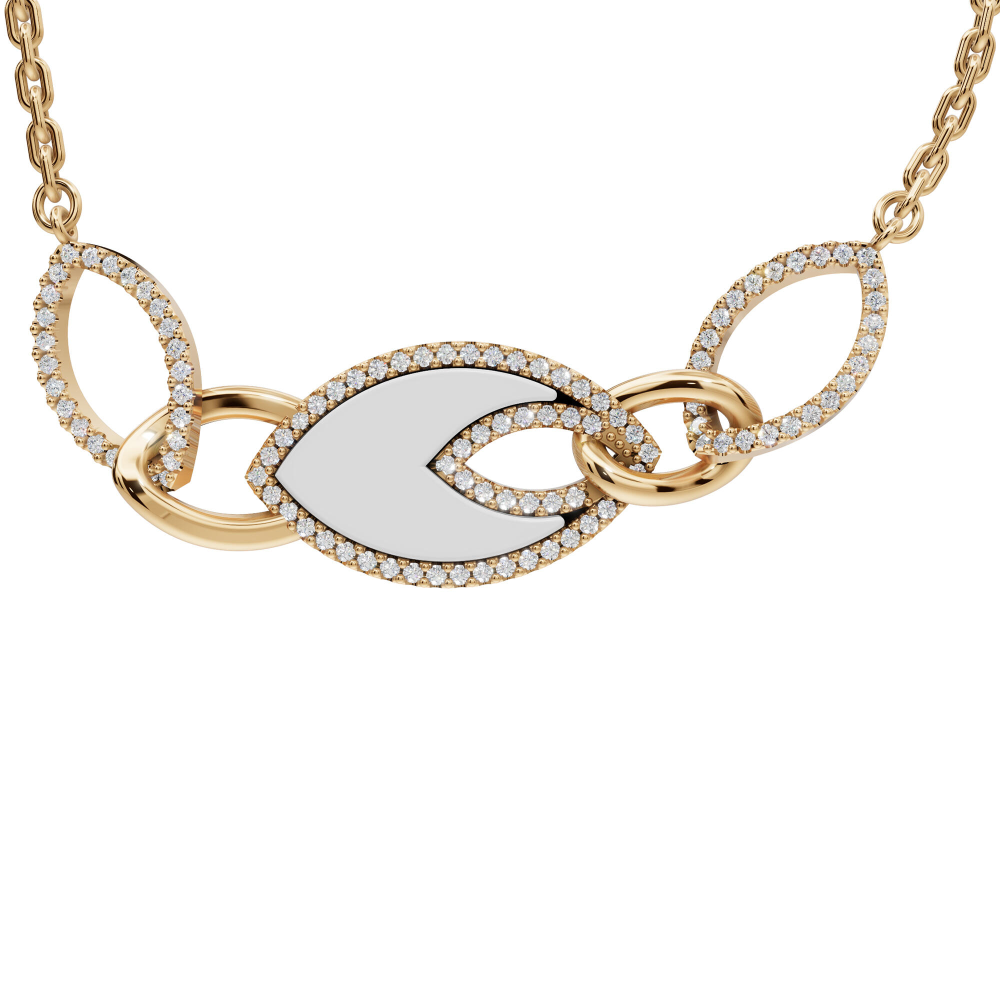 اسوارة - اوف وايت ذهبي - 0 image 1