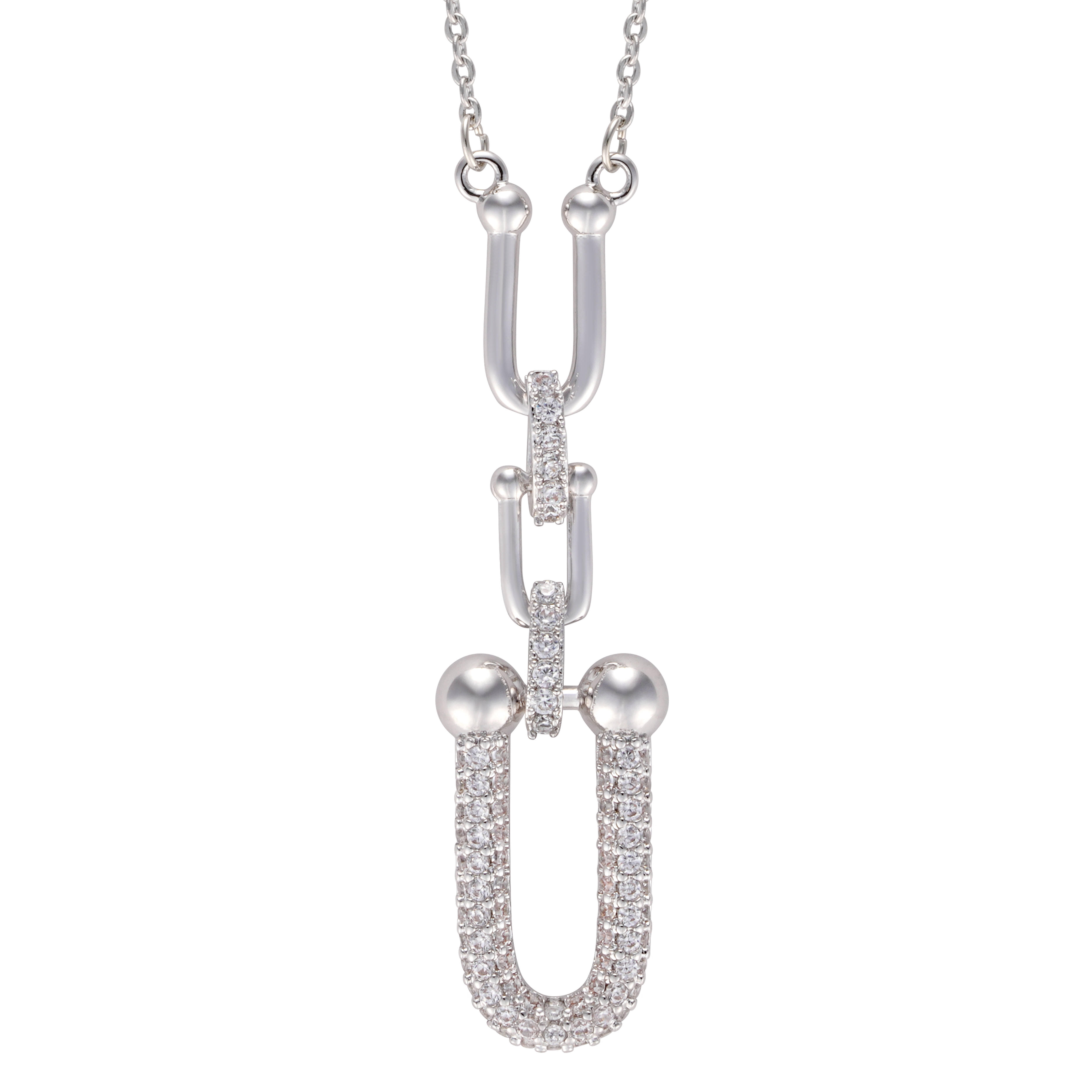 عقد - فضي ابيض - 0 image 1