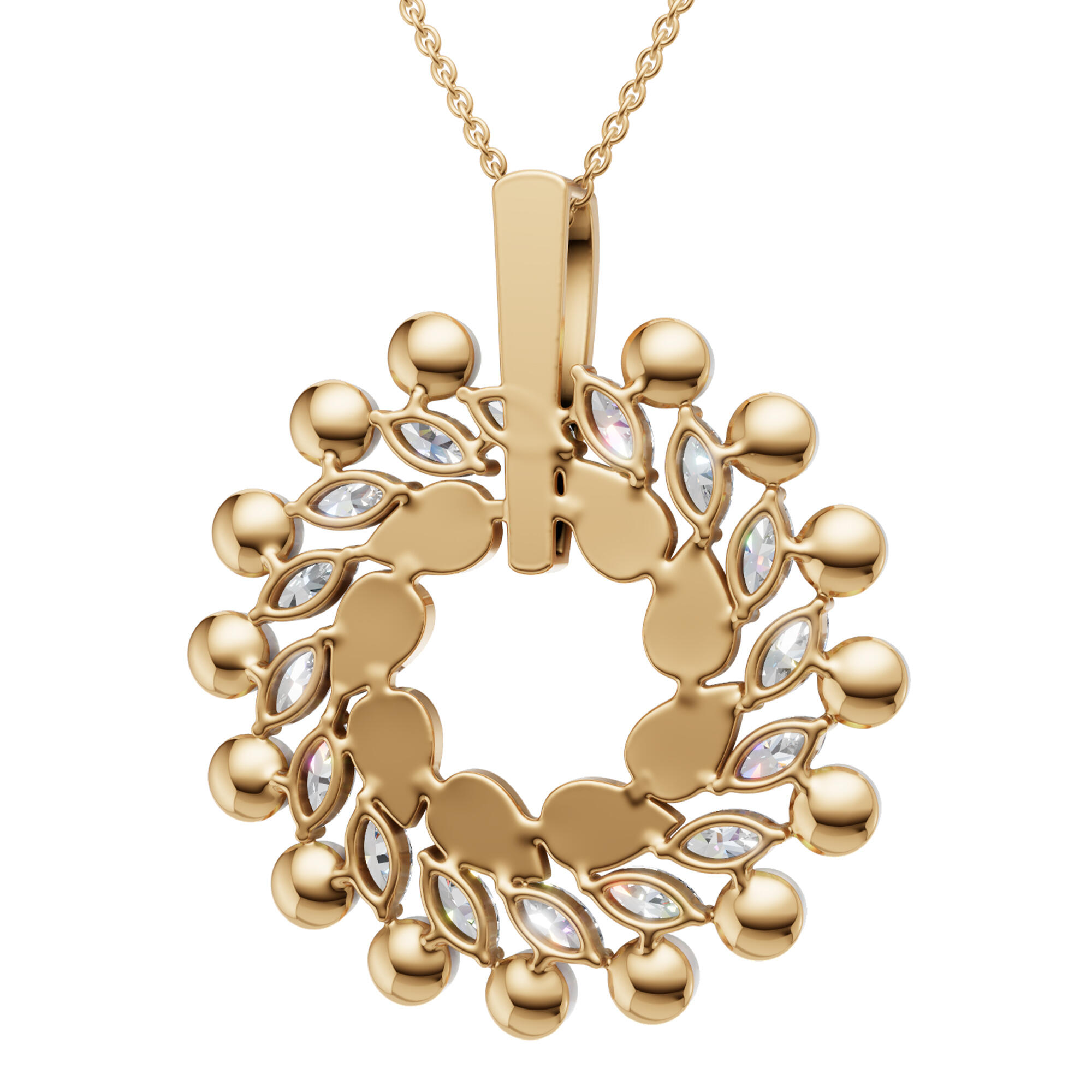 عقد - ذهبي ابيض - 0 image 4