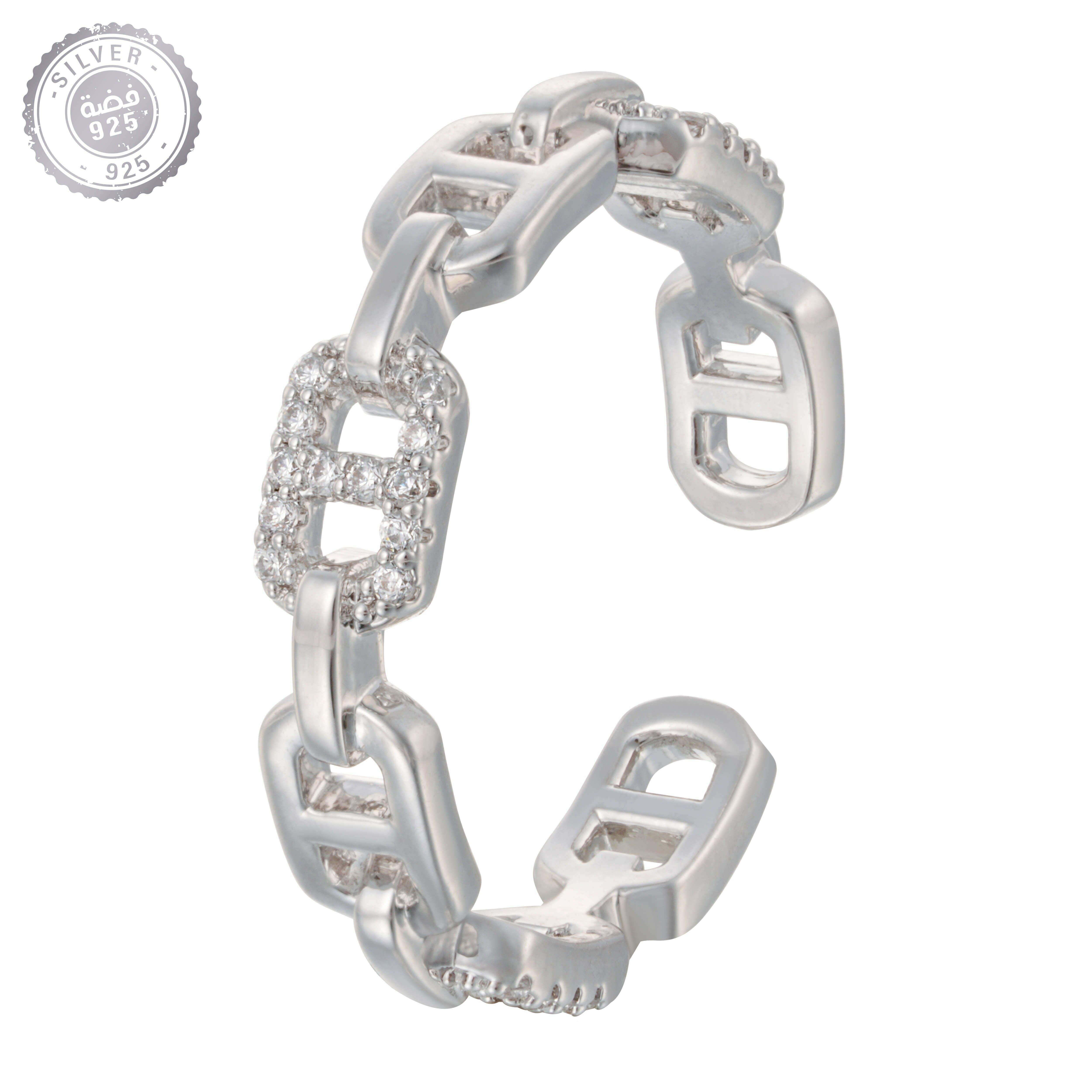 خاتم - فضي ابيض - 0 image 0