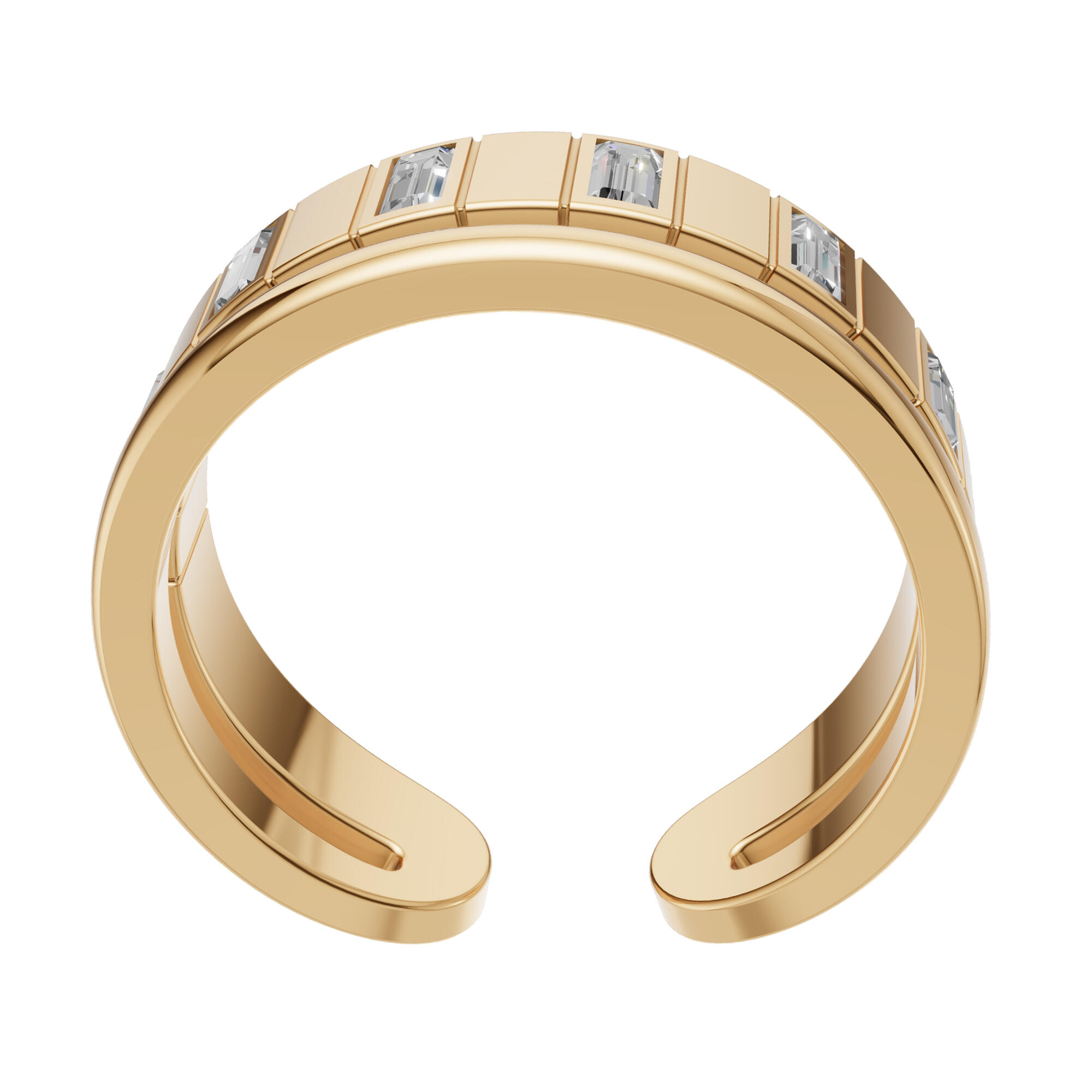 خاتم - ذهبي ابيض - 0 image 4