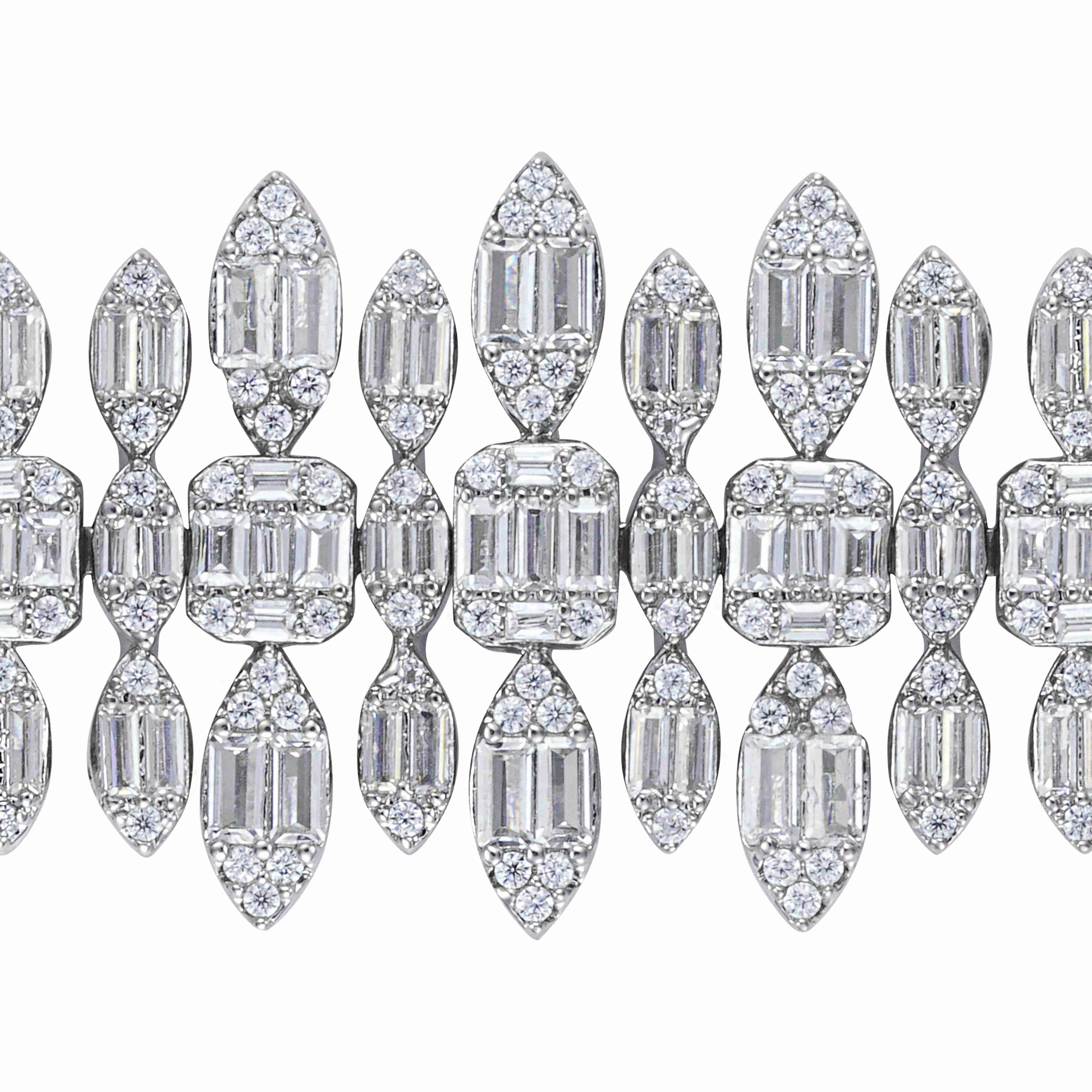طقم قلادة فضي image 6