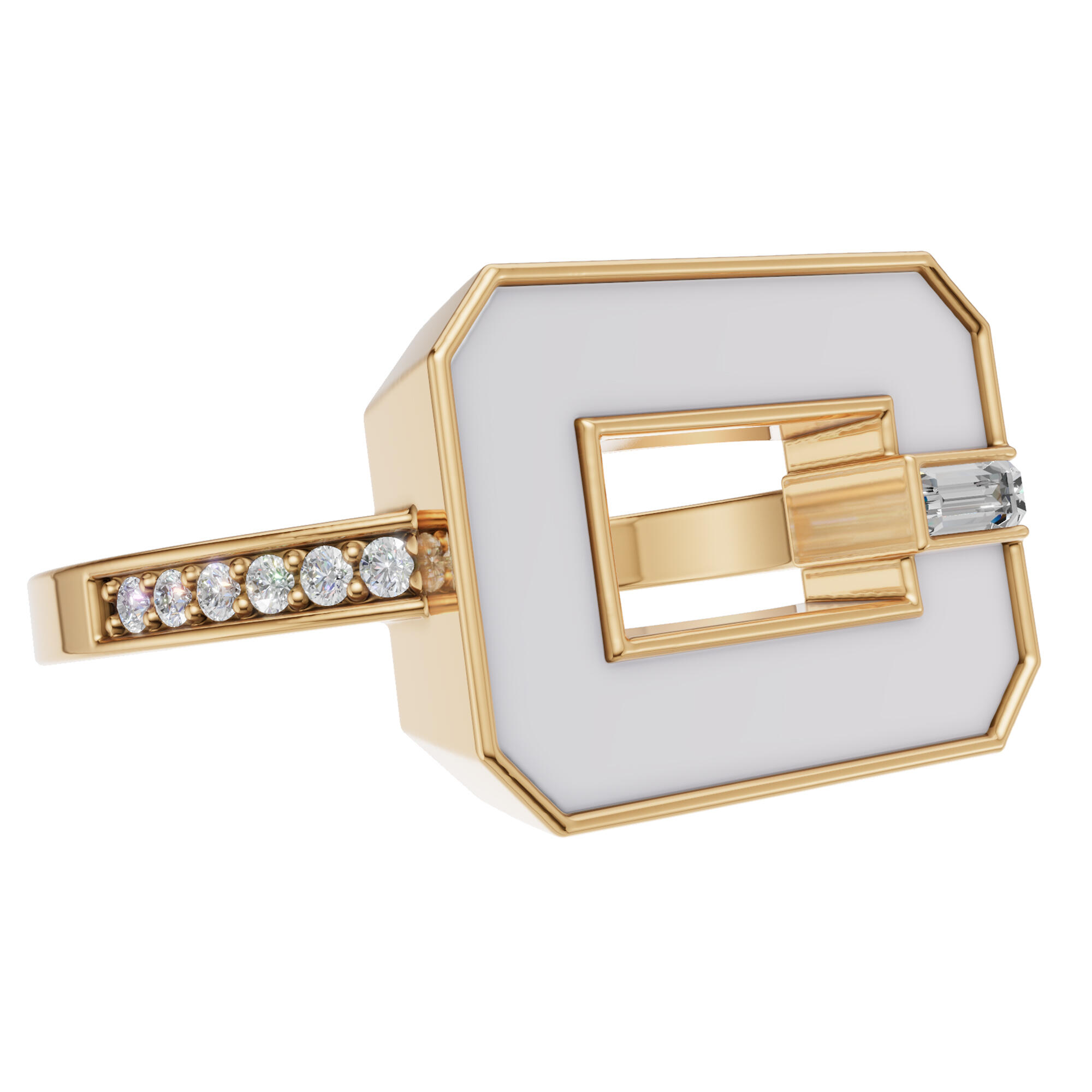 خاتم - اوف وايت ذهبي - 0 image 4