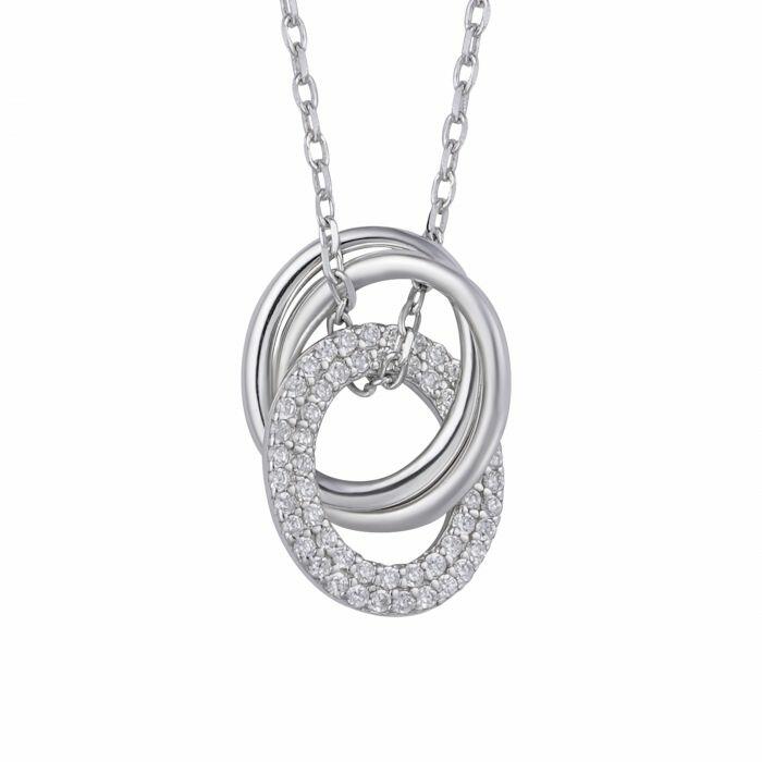 925K Silver Round Necklace image 1