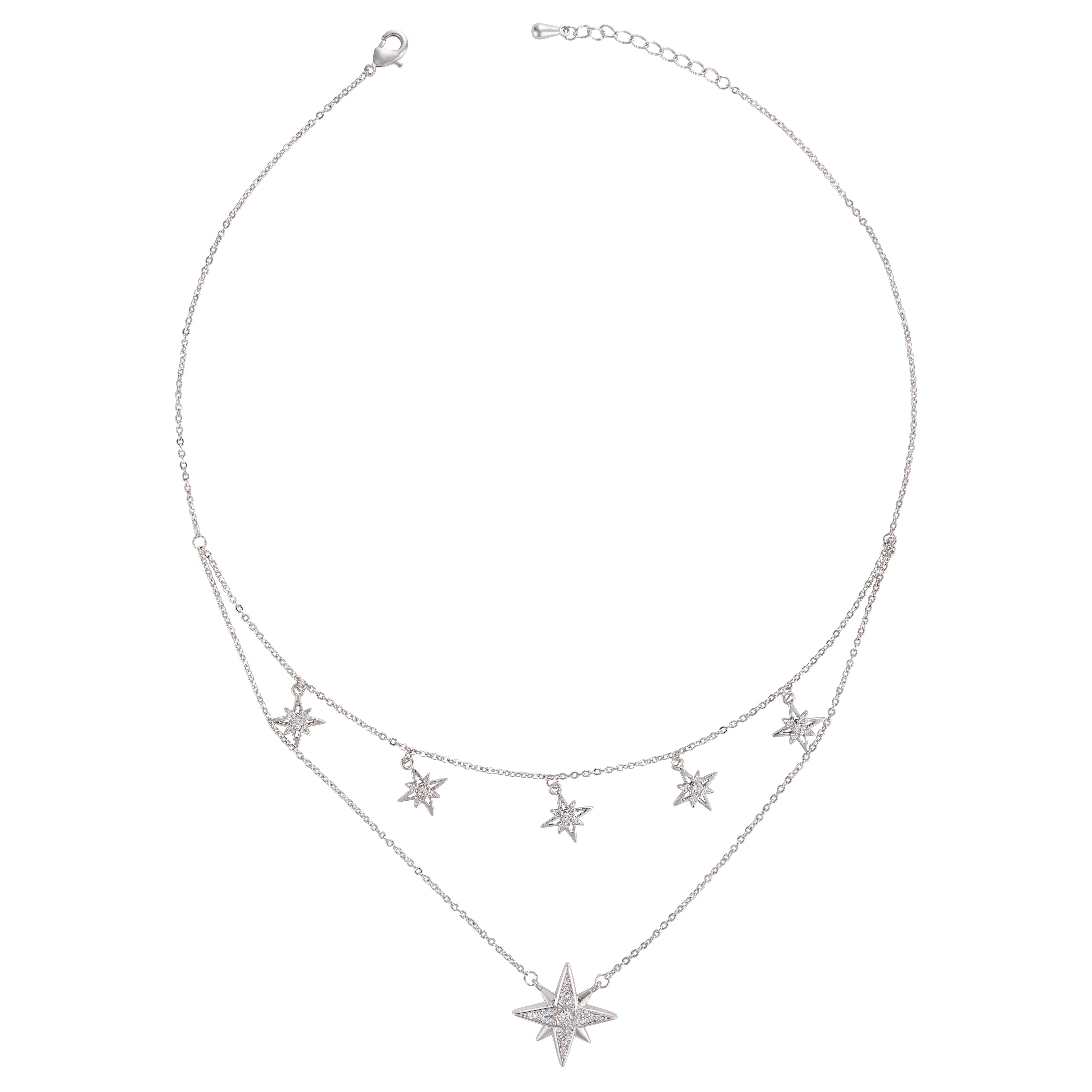 عقد - فضي ابيض - 0 image 0