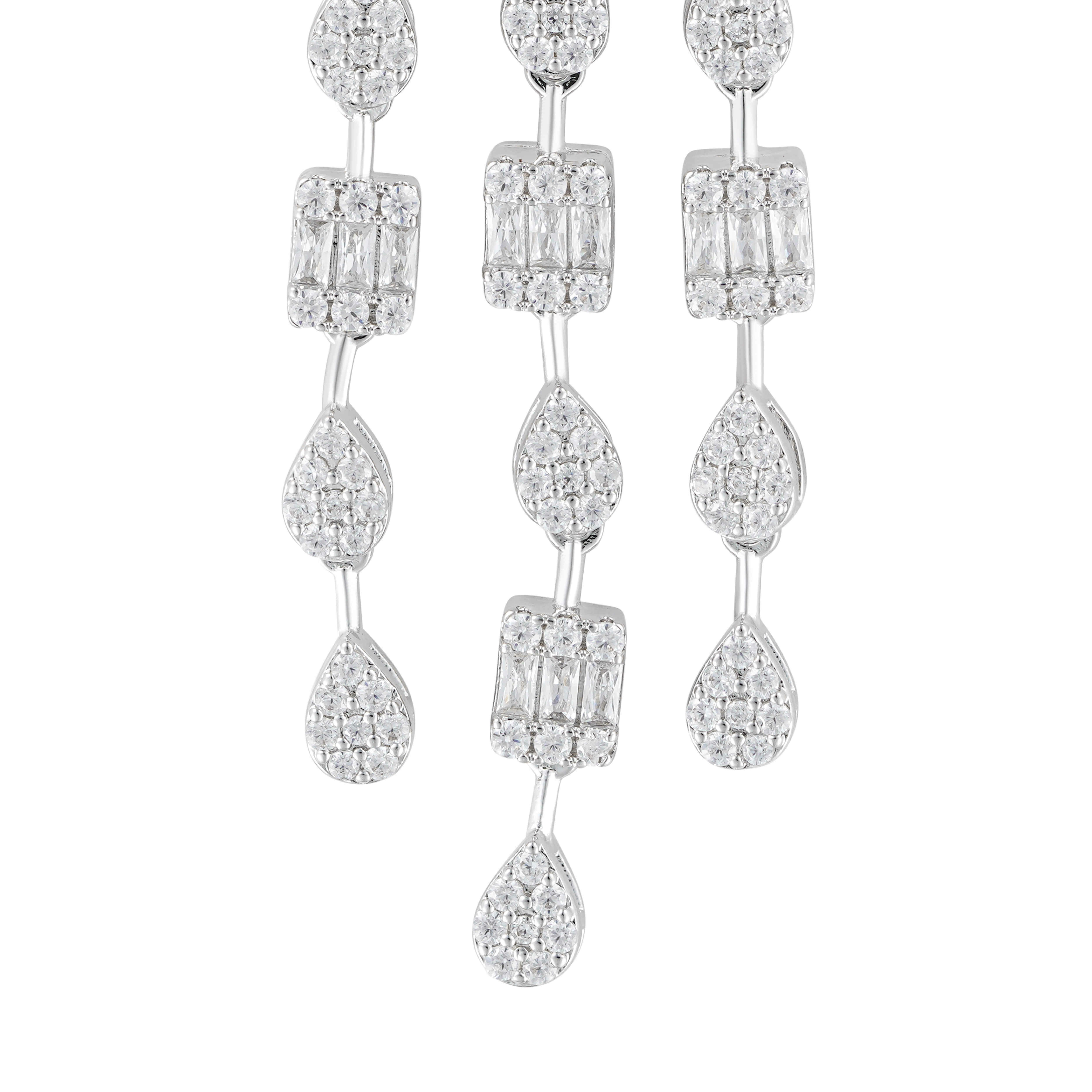 925K Silver Radiant Earrings image 2
