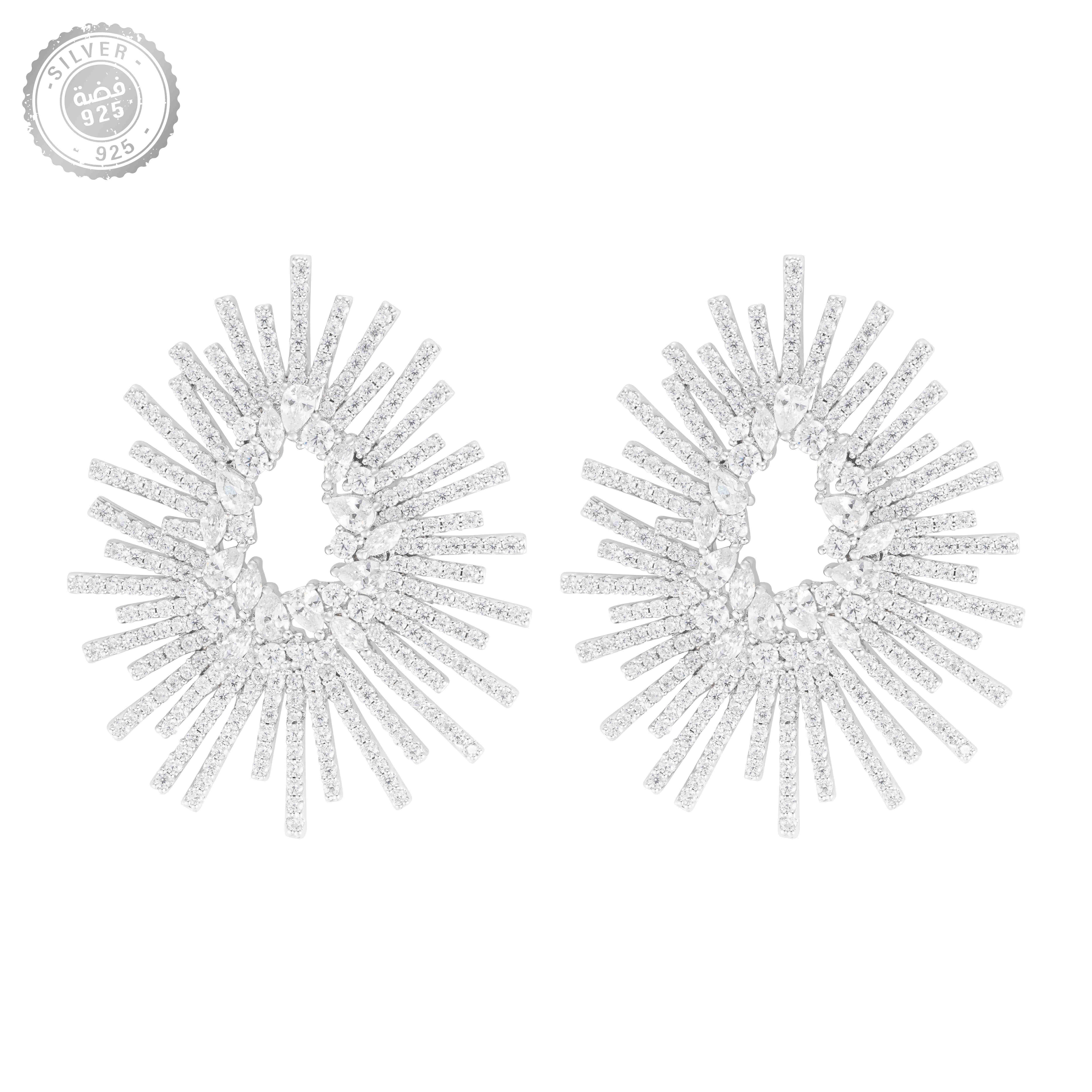 حلق - فضي ابيض - 0 image 0