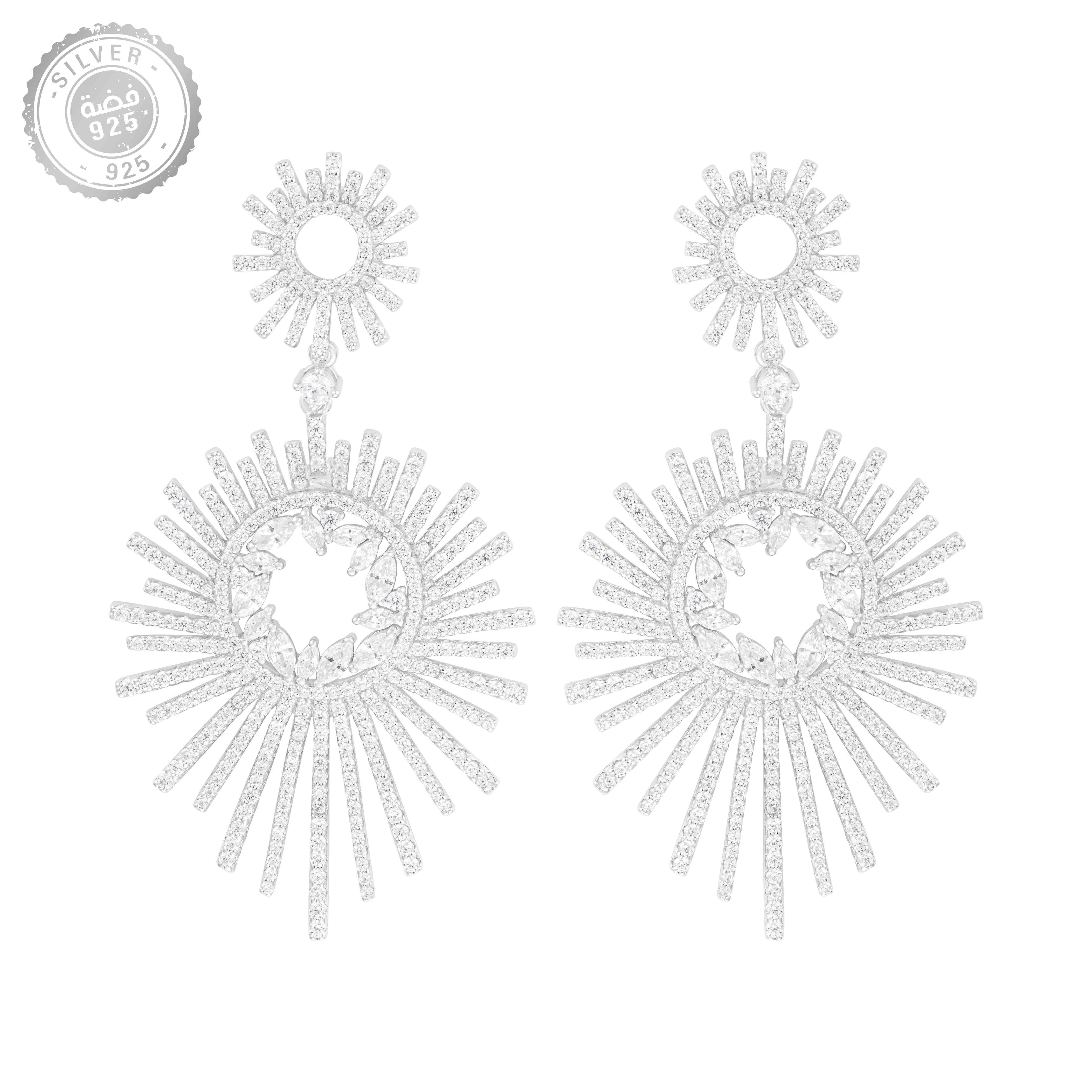 حلق - فضي ابيض - 0 image 0